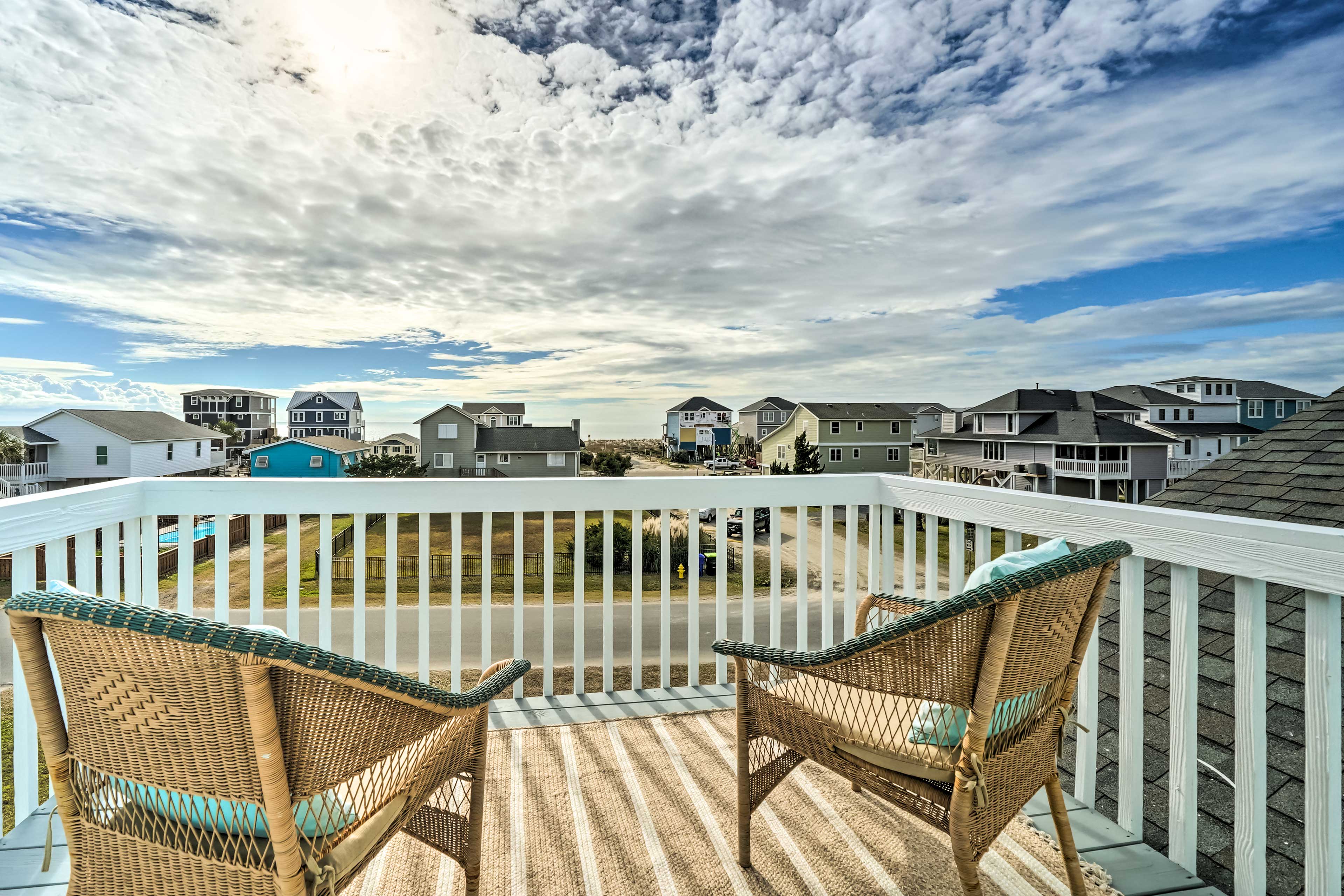 Oak Island Vacation Rental | 4BR | 2BA | Stairs Required | 1,700 Sq Ft