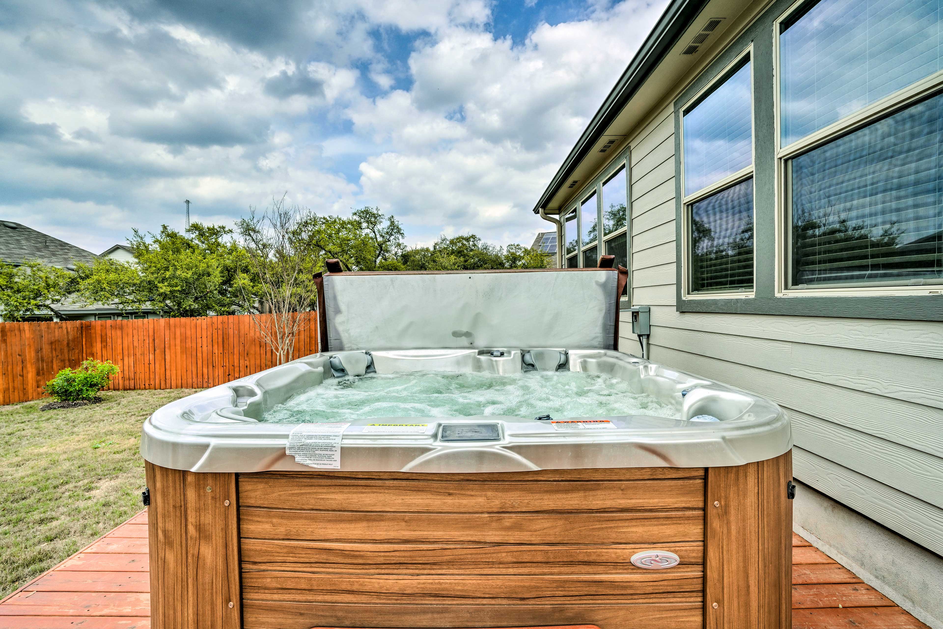 Private Hot Tub | Fenced-In Yard | Deck w/ Pergola