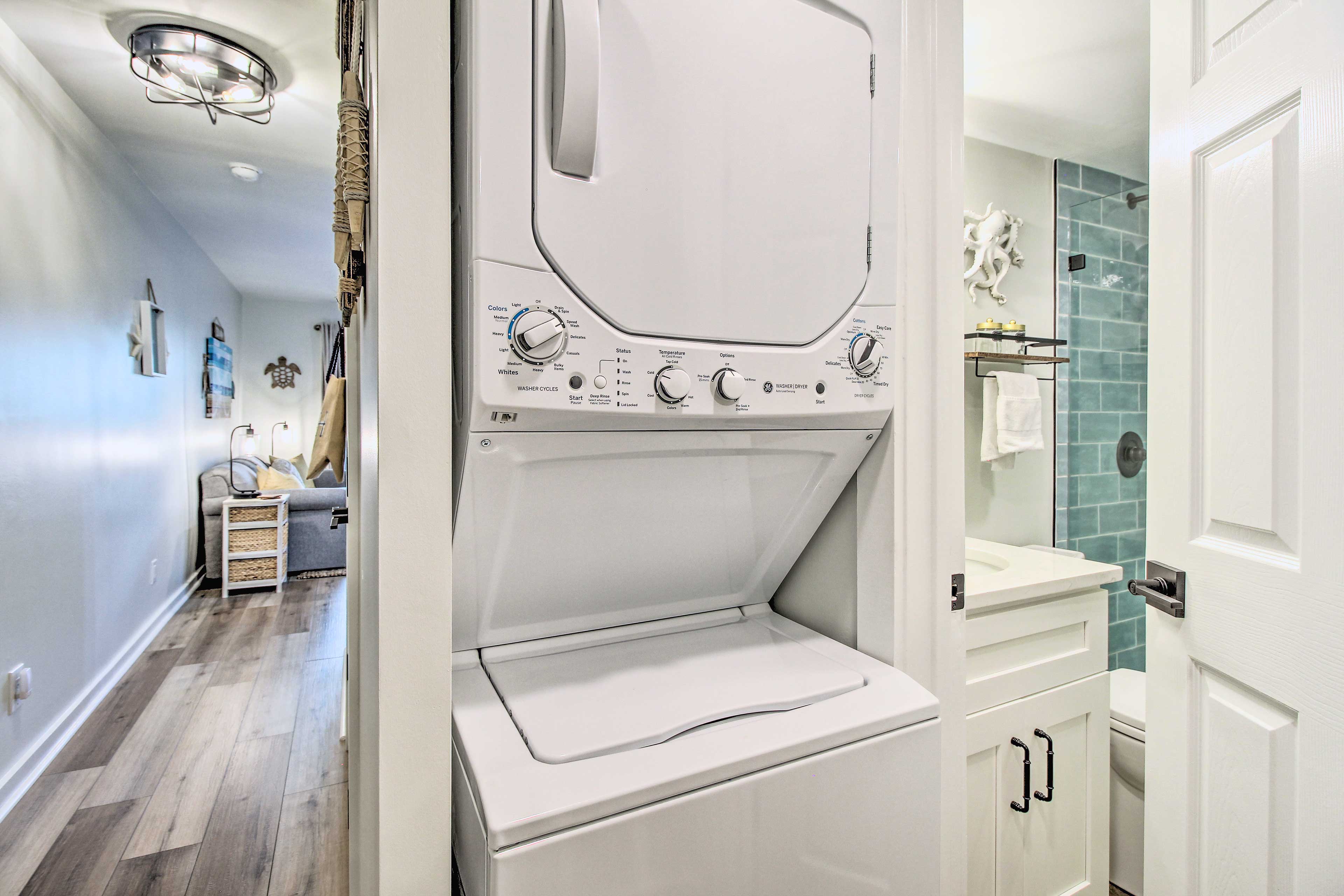 In-Unit Laundry | Main Level | Washer + Dryer | Laundry Detergent