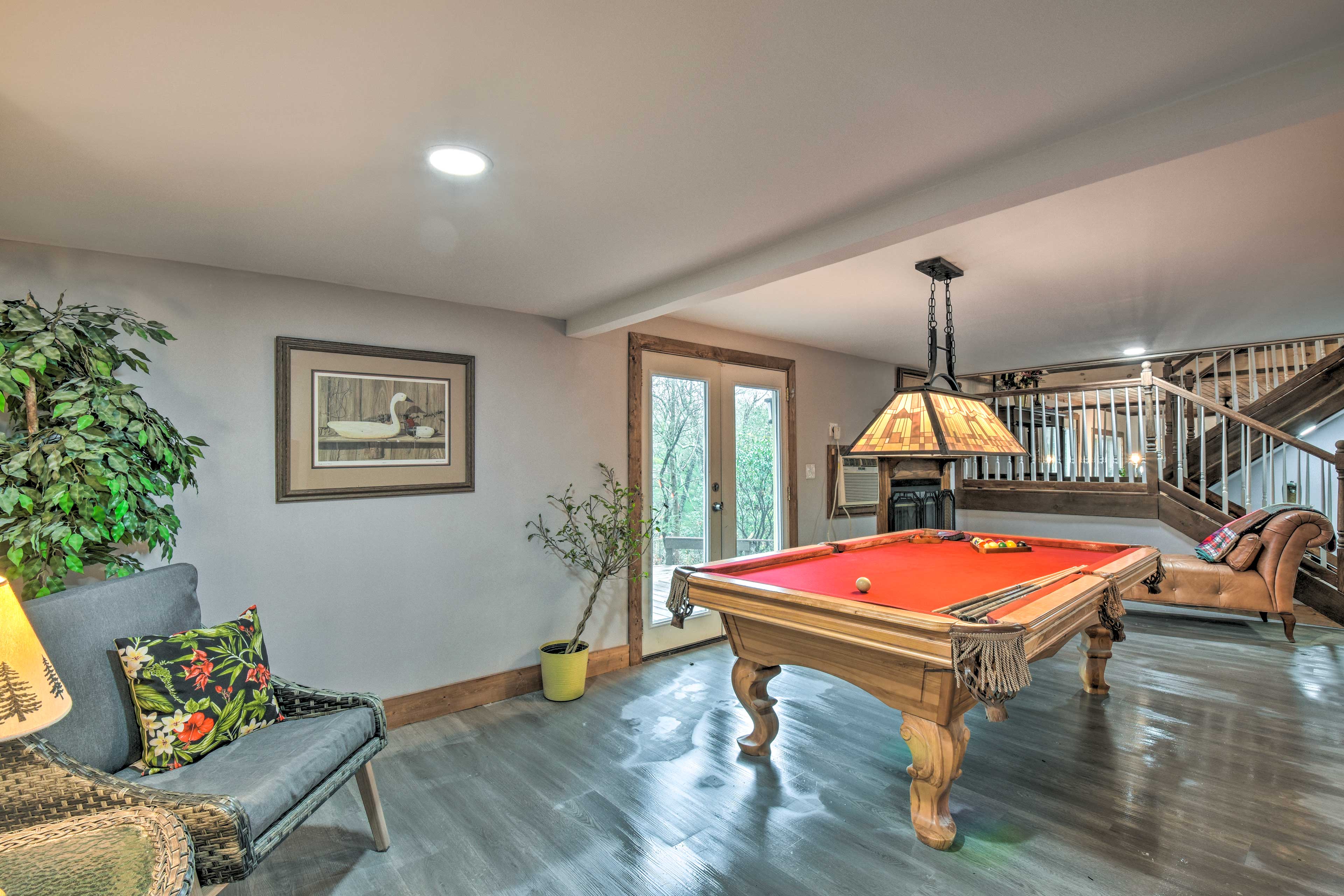 Game Room | Pool Table | Ping-Pong Table | Wood-Burning Fireplace | 1st Floor