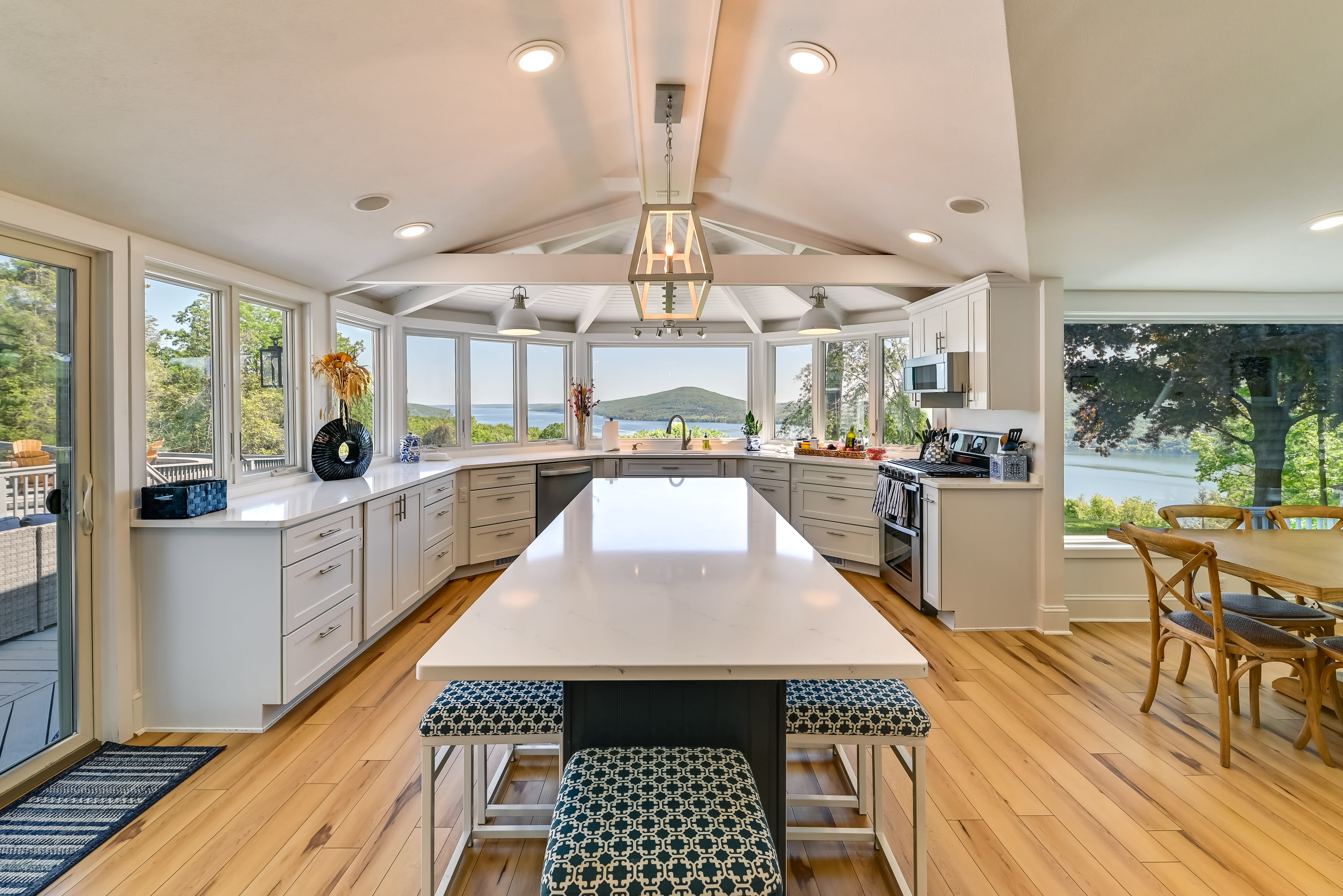 Kitchen | Central A/C & Heat | Private Half-Mile Drive