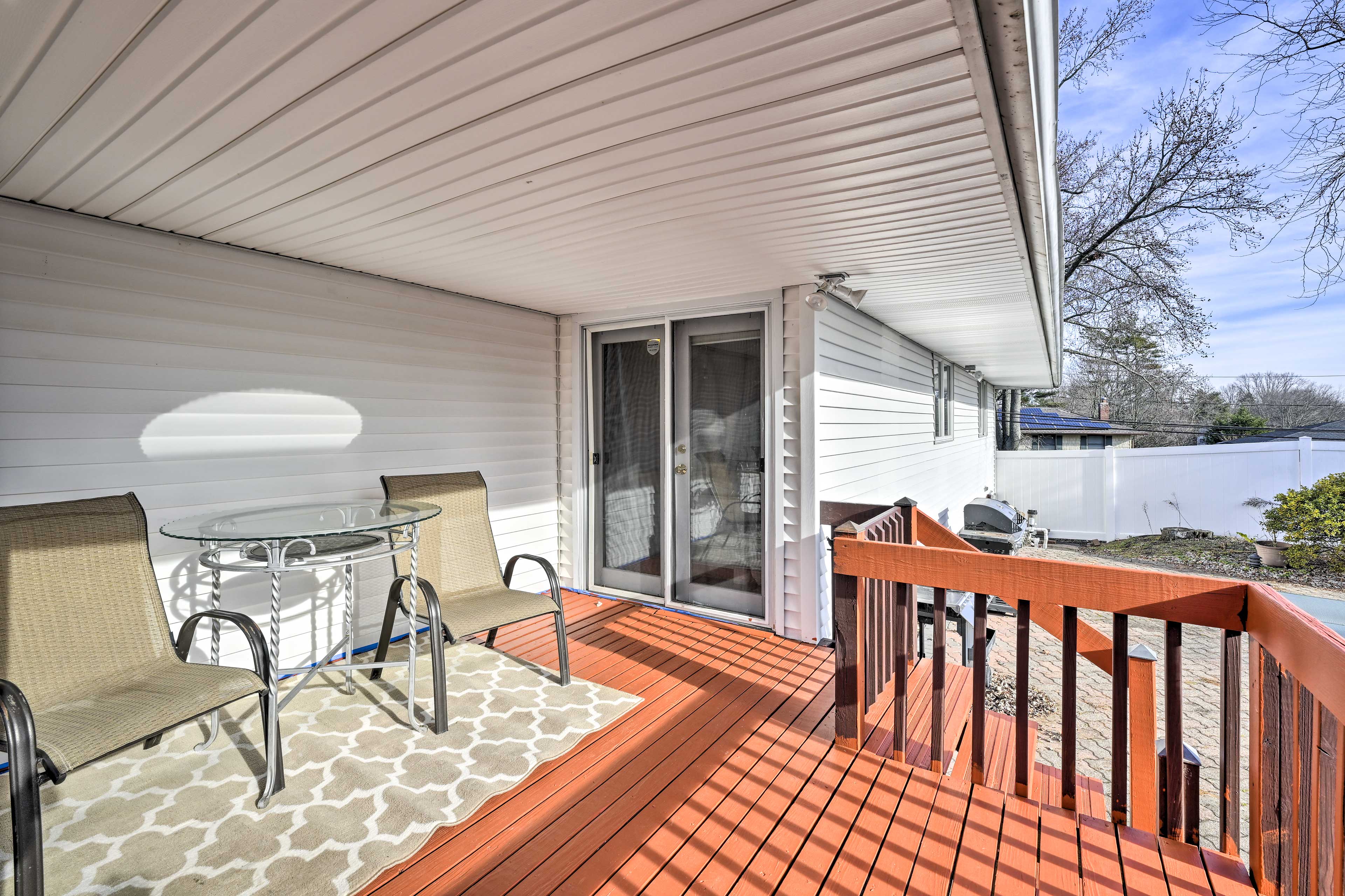 Private Covered Deck | 8 Mi to Beaches | Pet Friendly w/ Fee