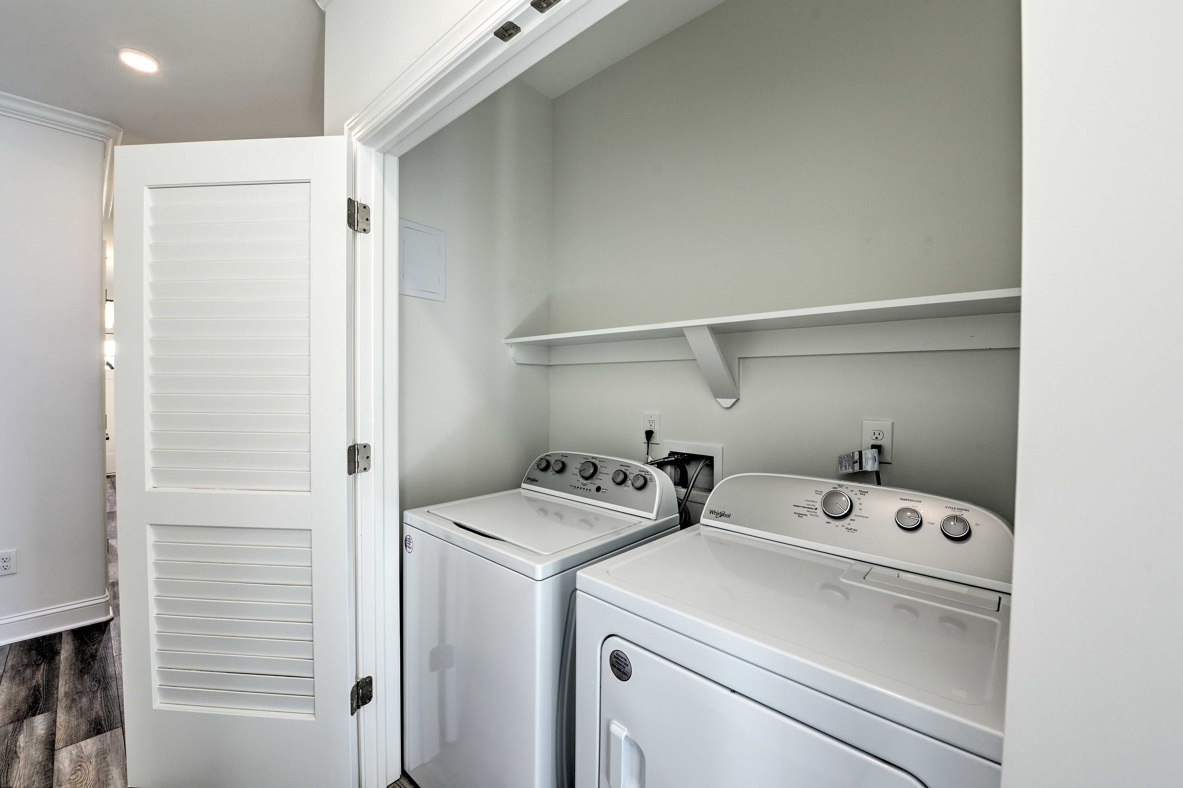 Laundry Closet | 1st Floor | Washer + Dryer | Iron/Board