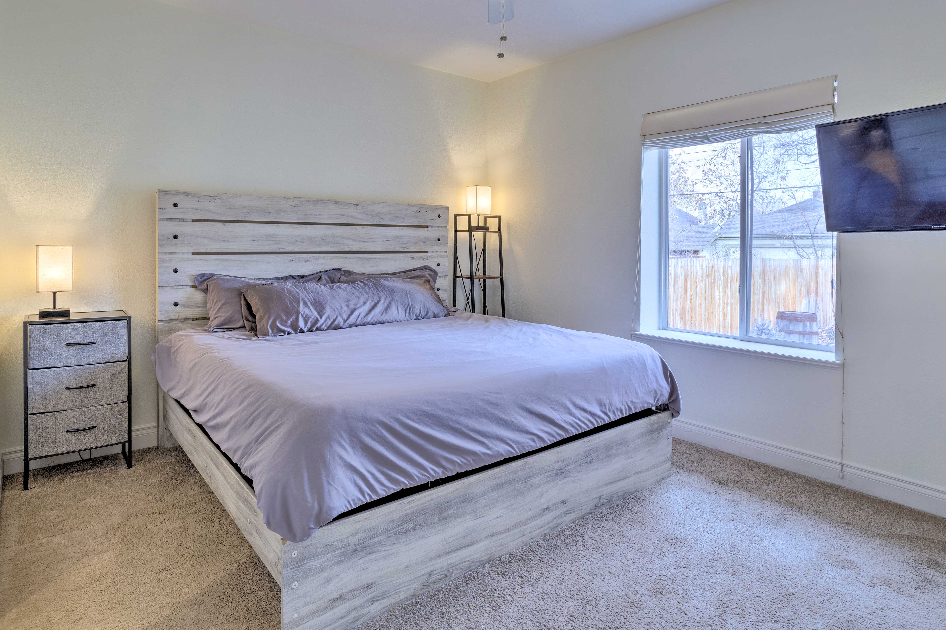 Bedroom 1 | King Bed | Linens Provided | Smart TV