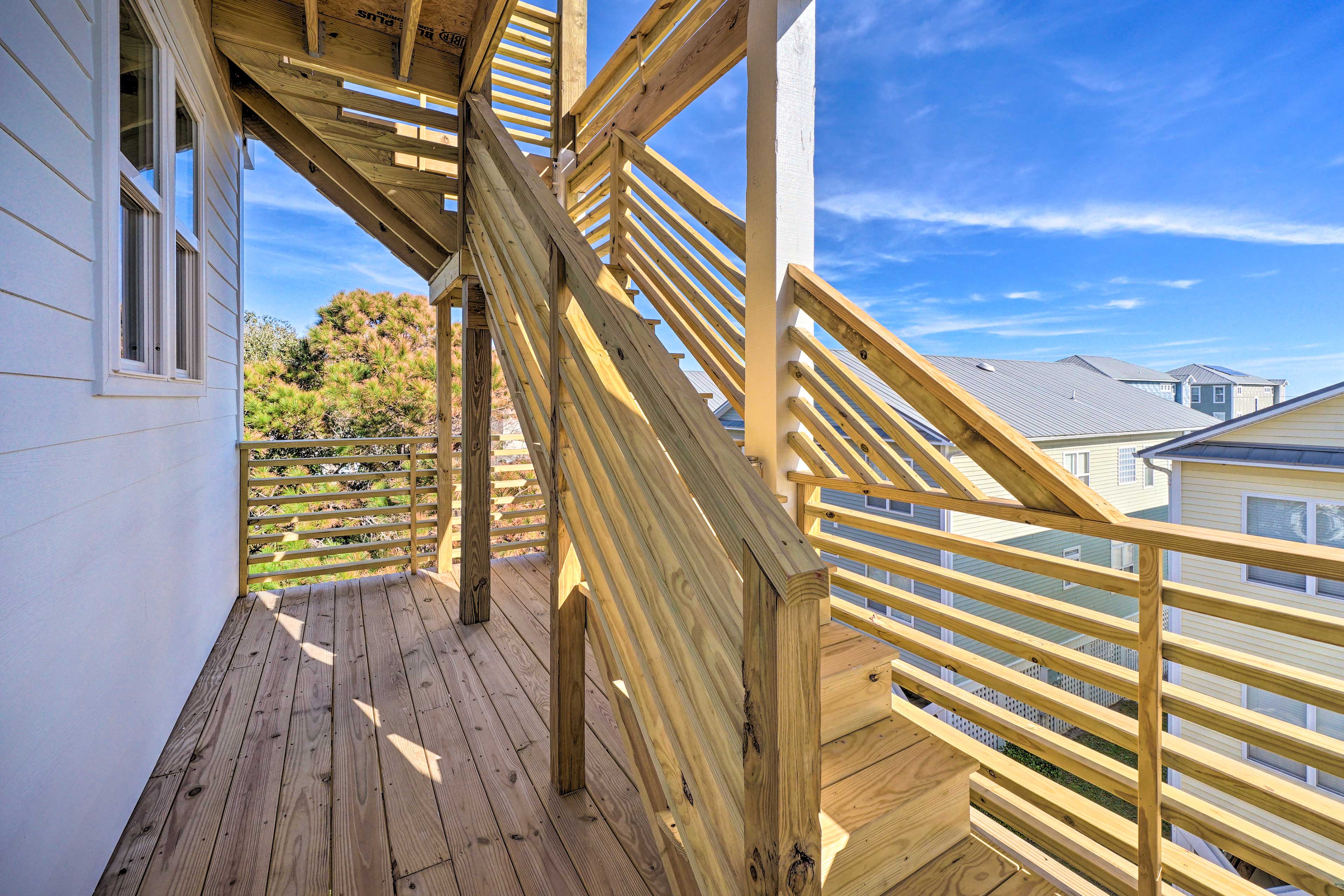 Stairs to Access Rooftop Deck