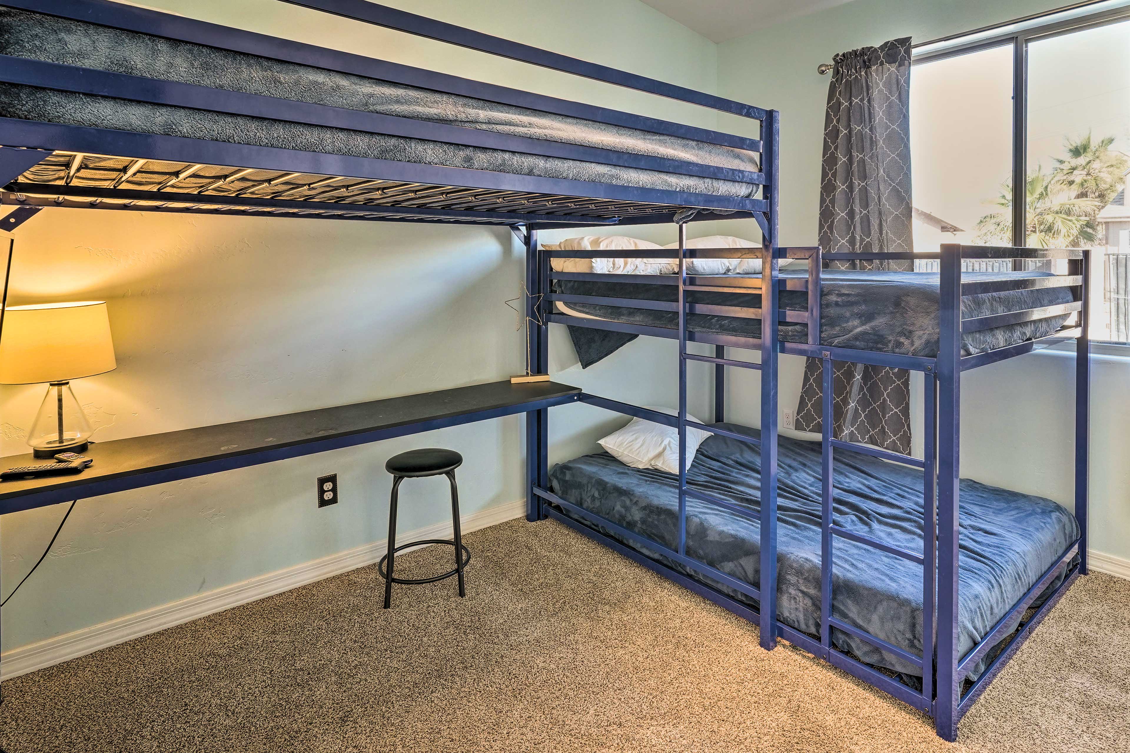 Bedroom 3 | Lofted Full Bed | Full Bunk Bed | Smart TV