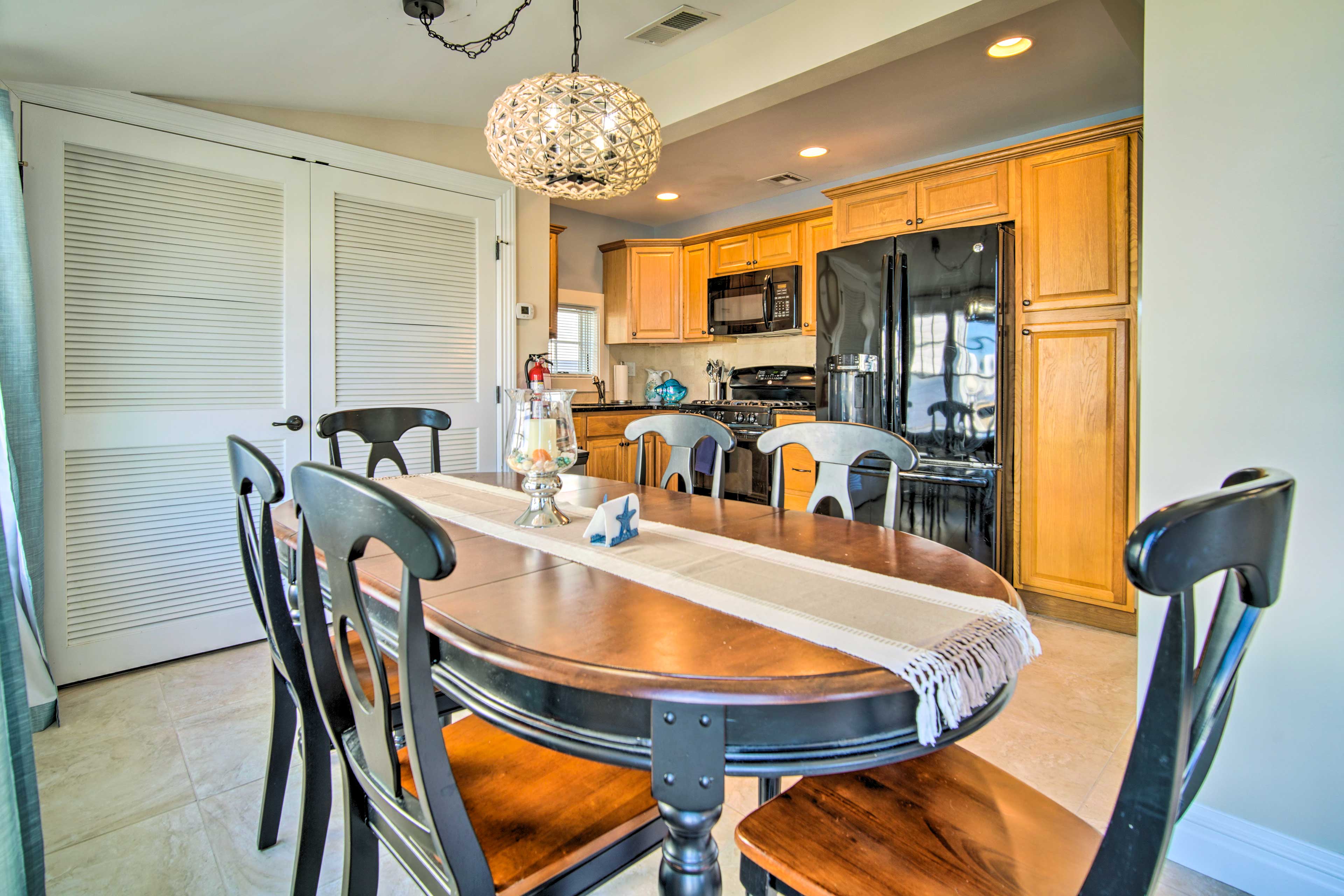 Dining Area | Dishware/Flatware | High Chair | Trash Bags/Paper Towels