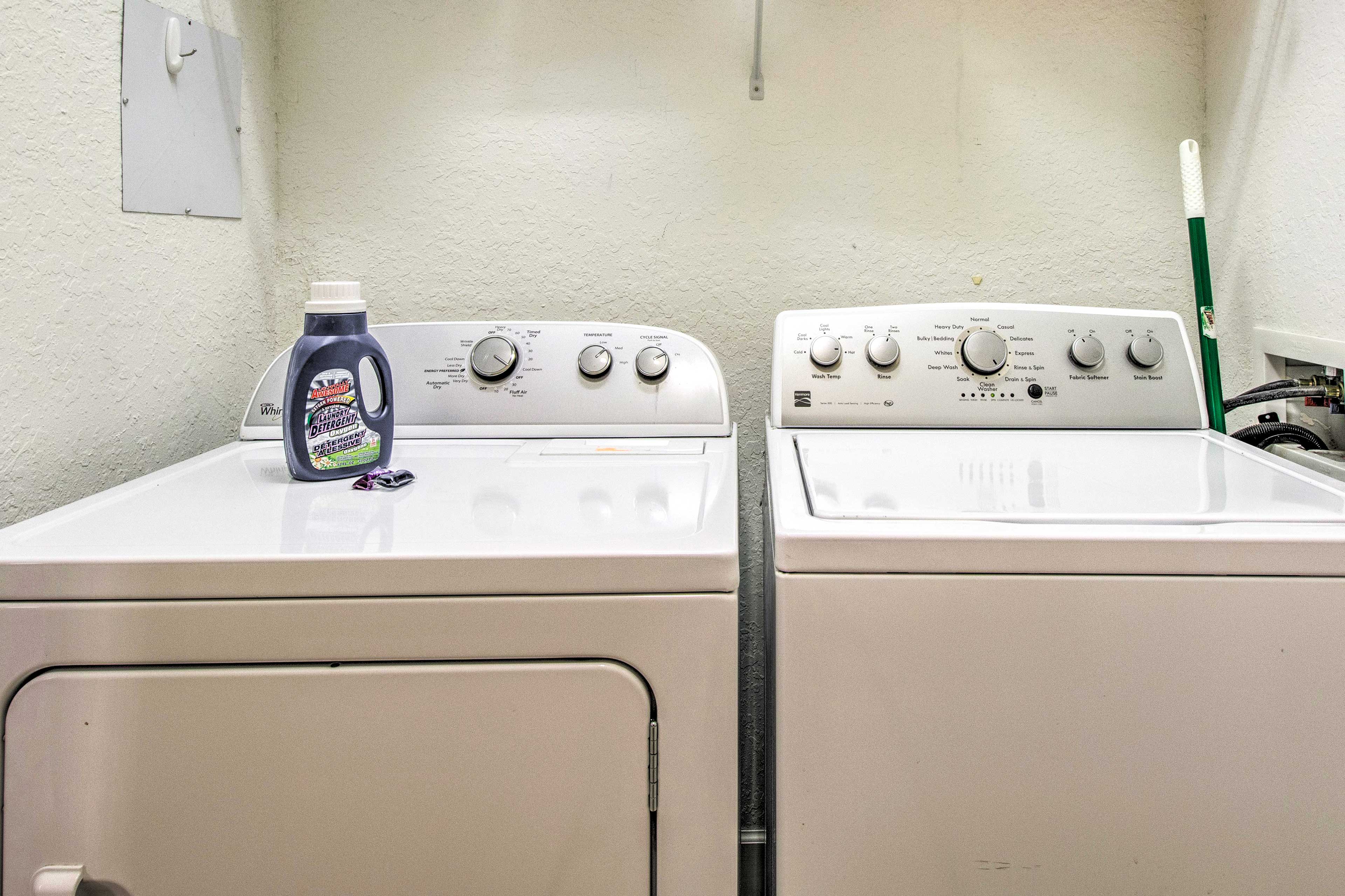 In-Unit Laundry | Detergent Provided