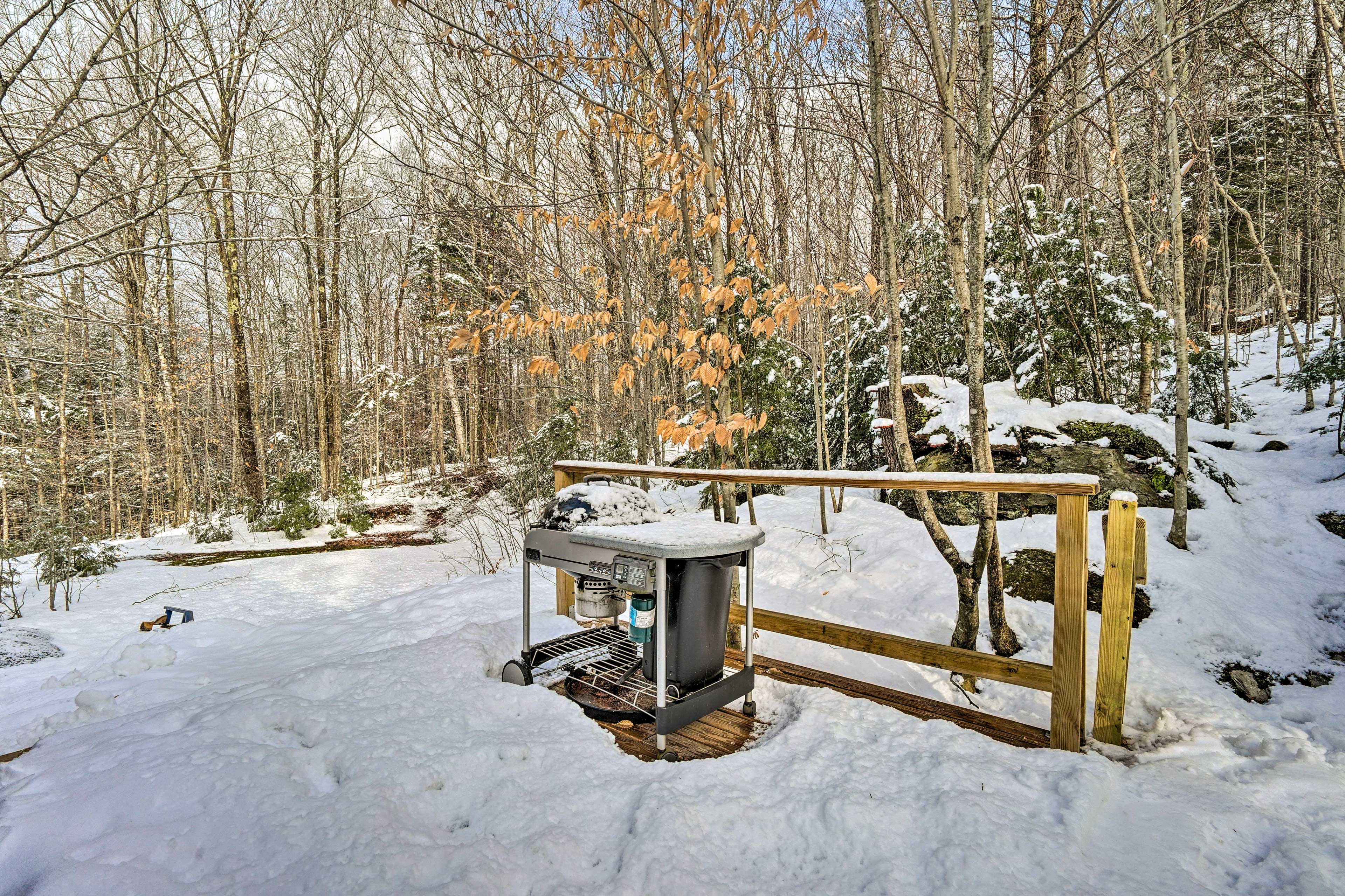 Private Deck | Hot Tub | Charcoal Grill (Not Available in Winter Months)