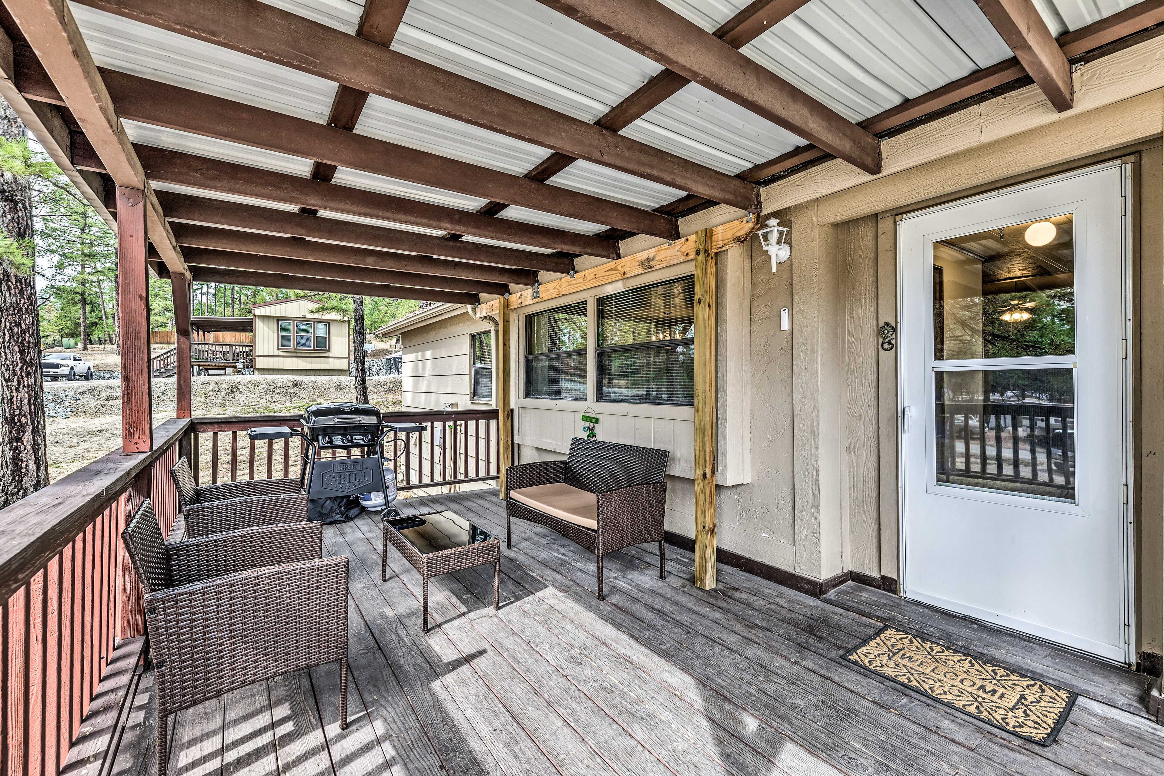 Covered Deck | Gas Grill