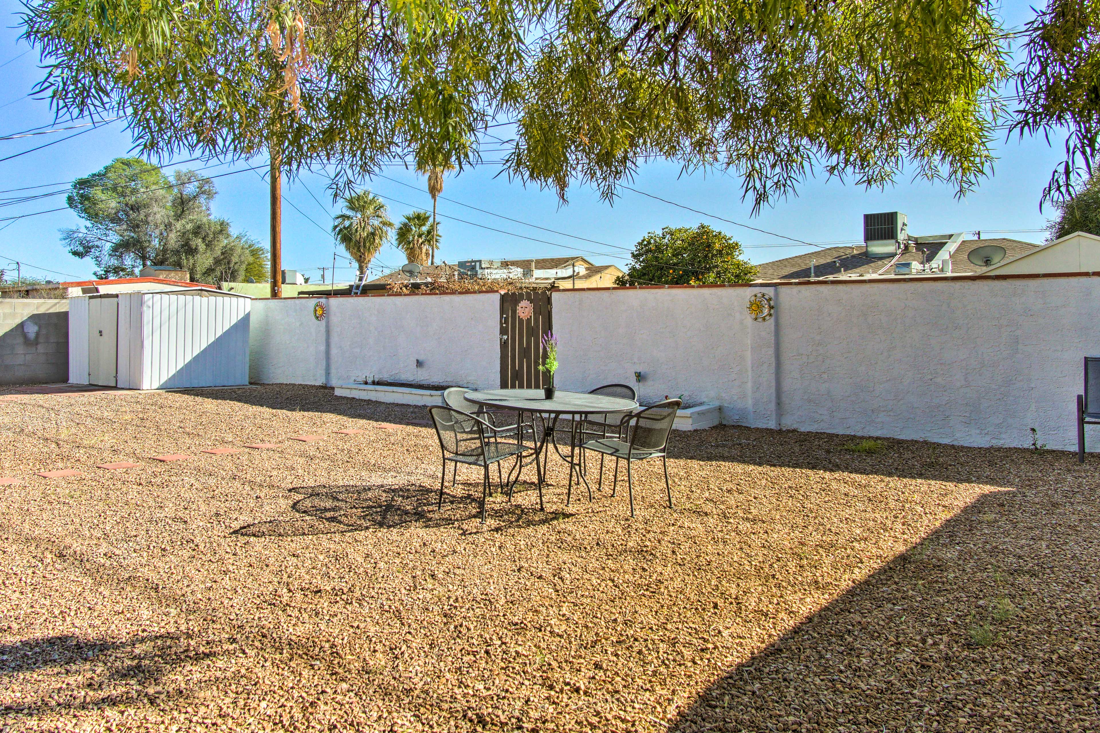 Fenced-In Yard | Outdoor Dining Area