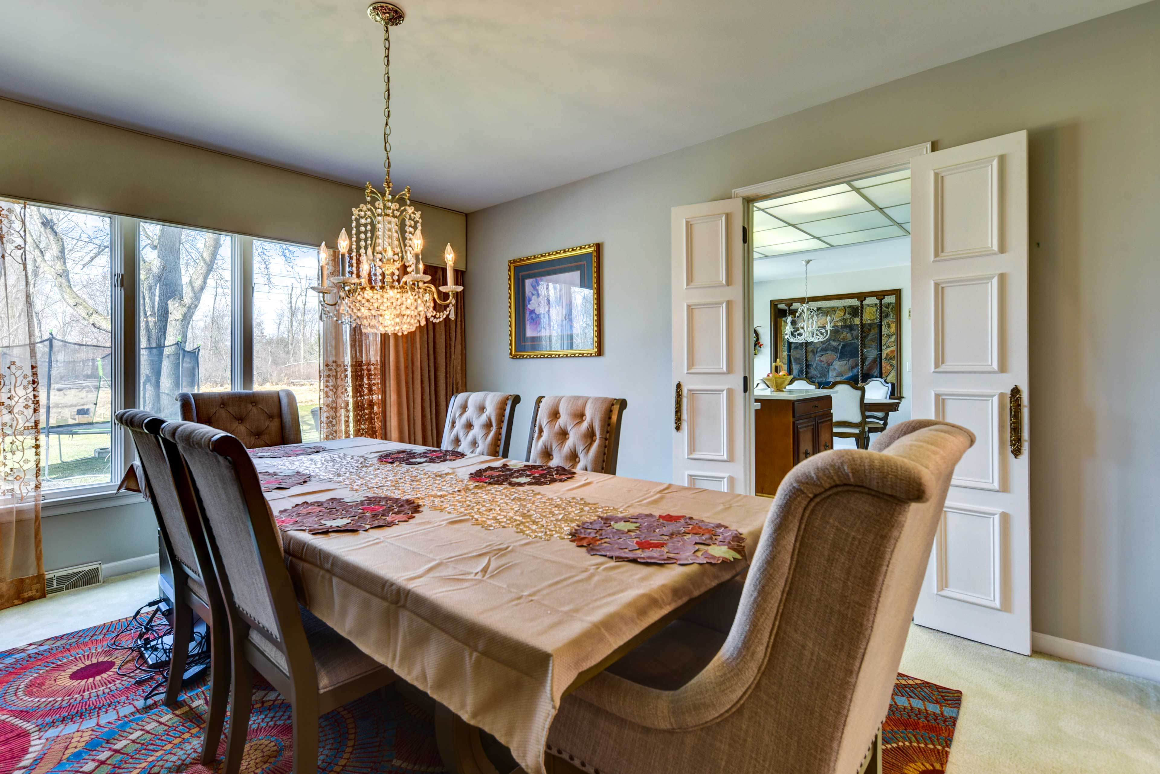 Dining Room | Dishware Provided | 3-Story Home