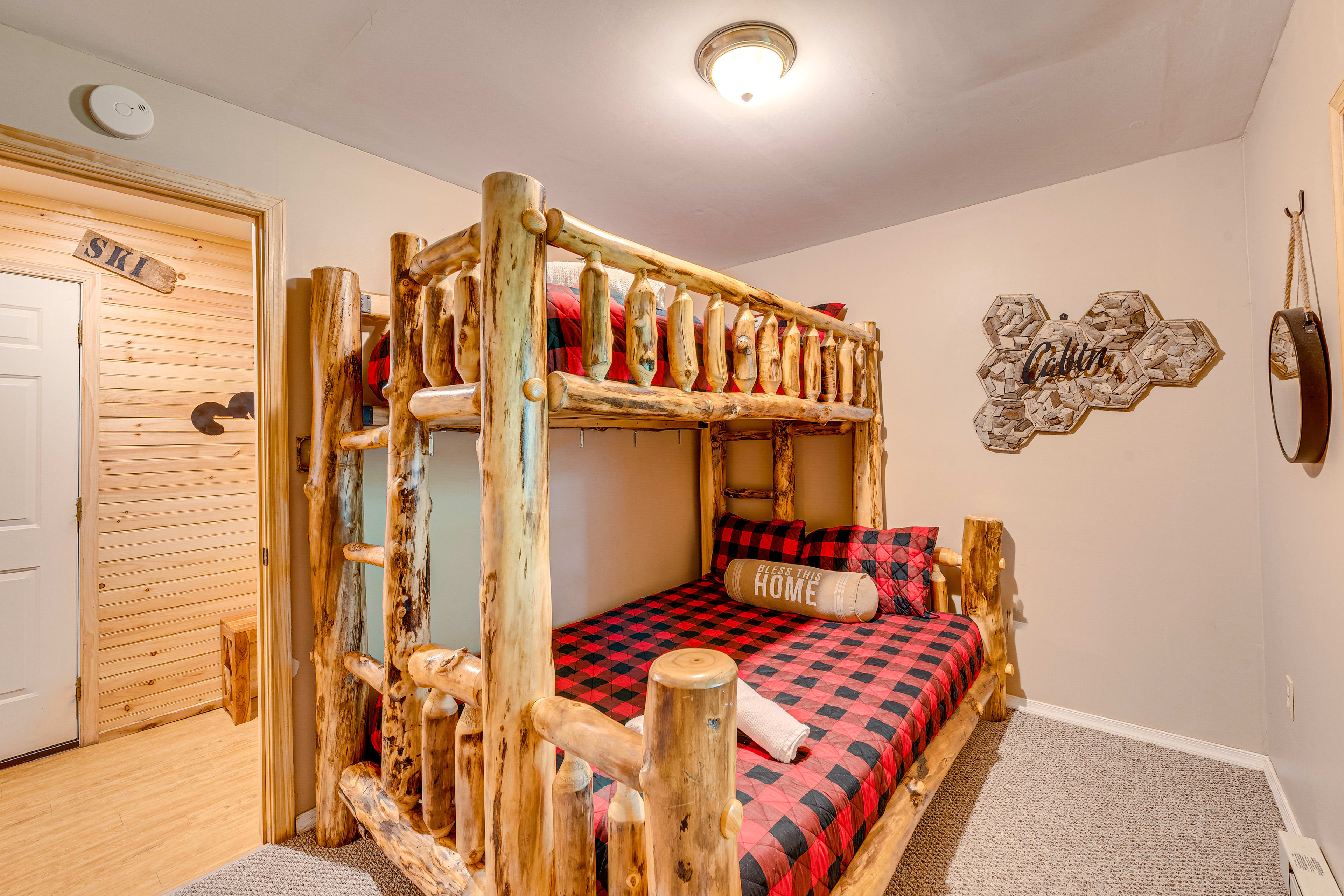 Bedroom 3 | Twin/Queen Bunk Bed | Basement Floor | Stairs Required