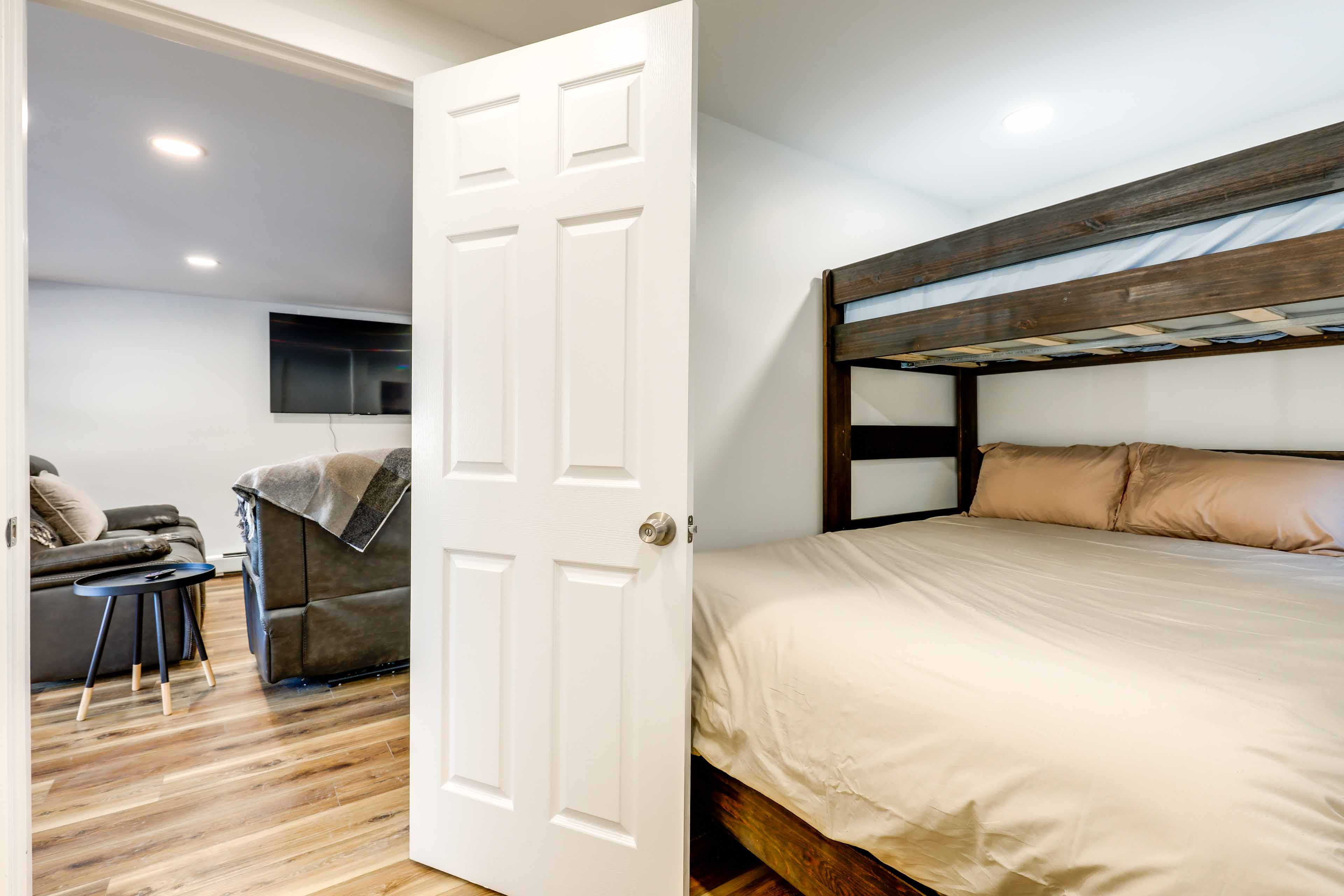 Bedroom 5 | Basement Level | Queen Bed, Lofted Twin Bed