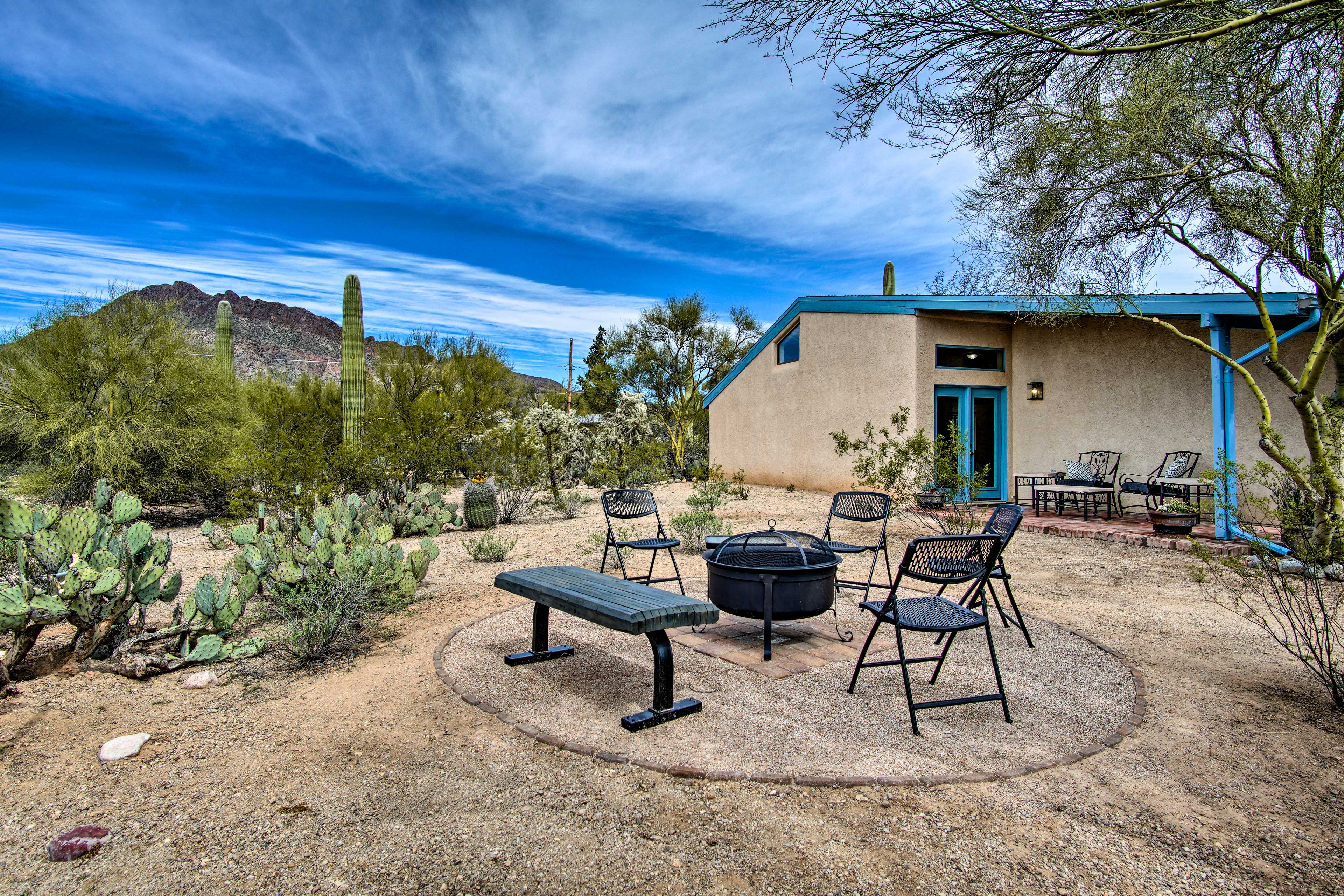 Sunny Tucson Home w/ Patios on 5 Acres!