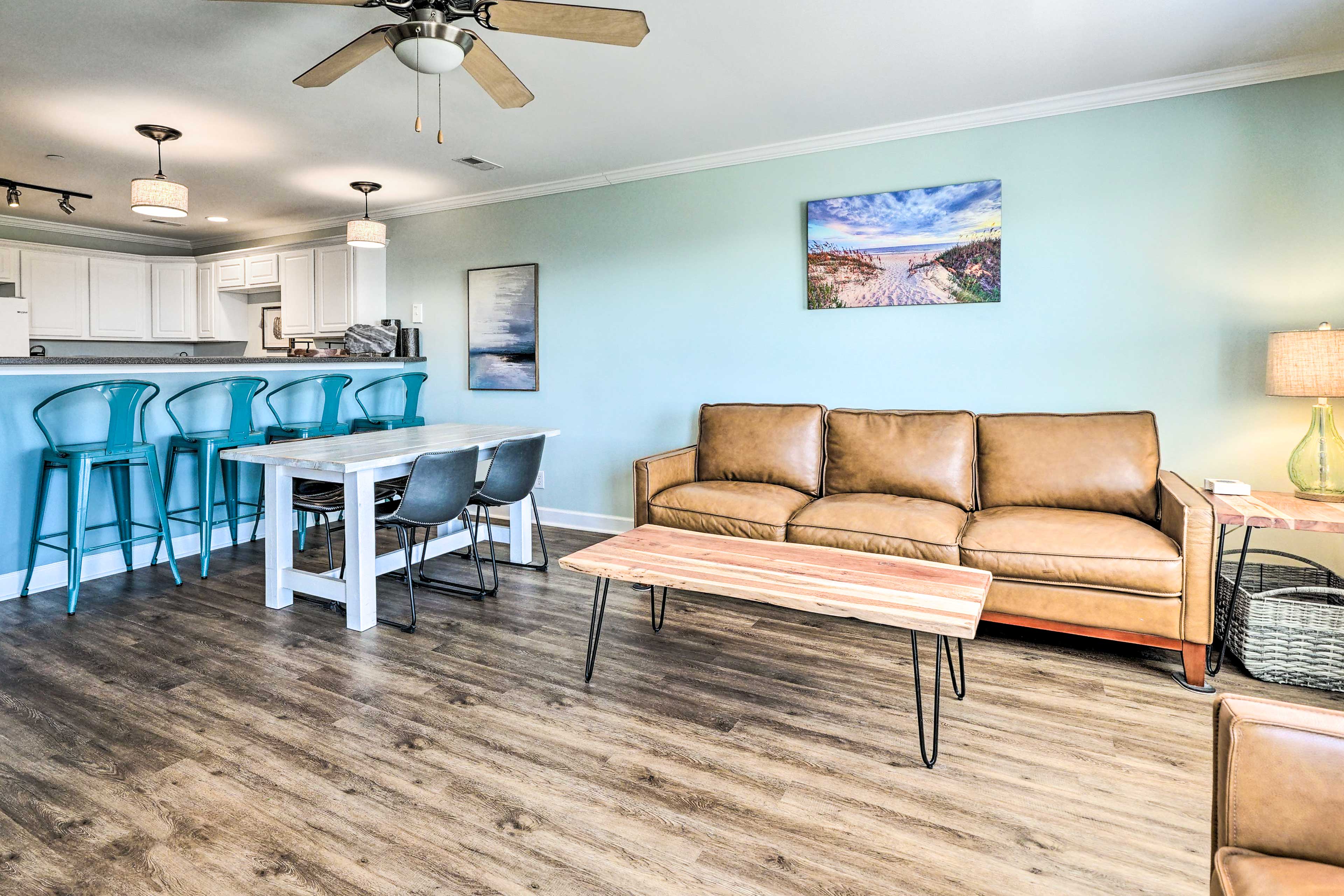 Oak Island Vacation Rental | 3BR | 2.5BA | 1,250 Sq Ft | Step-Free Access