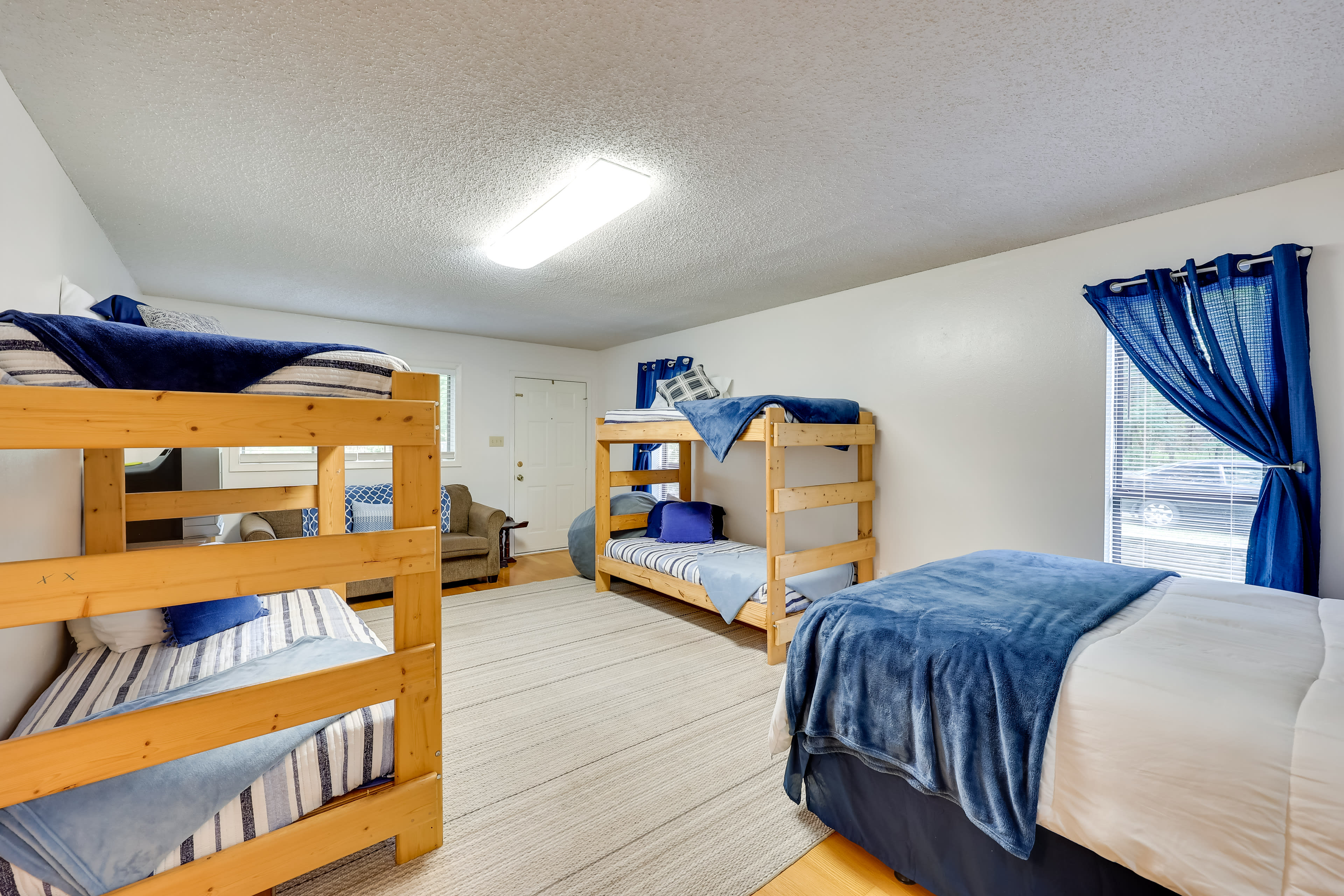 Bedroom 2 | Queen Bed | 2 Twin Bunk Beds | Sleeper Sofa | Smart TV