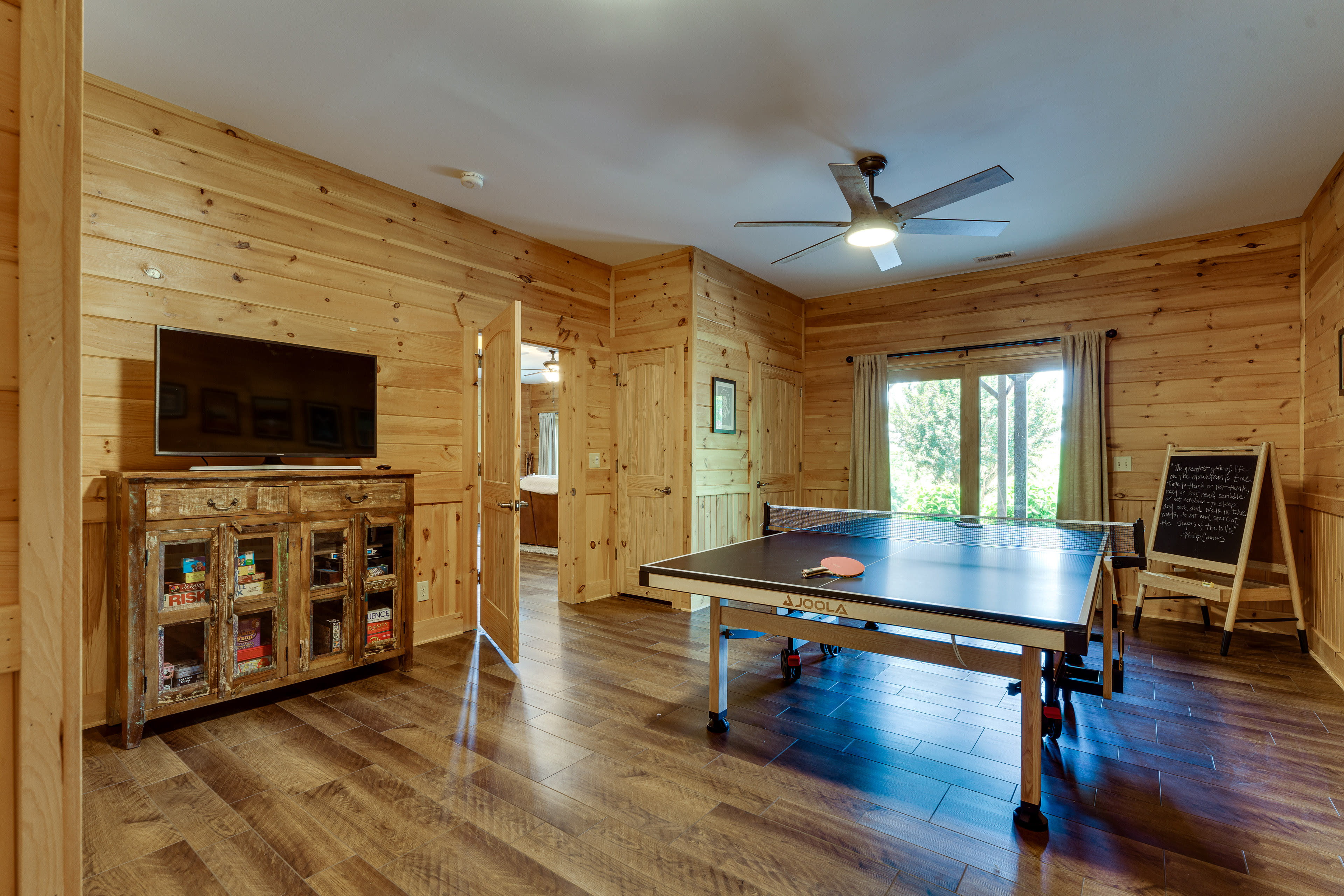 Game Room | 1st Floor | Sleeper Sofa | Ping Pong Table | Board Games