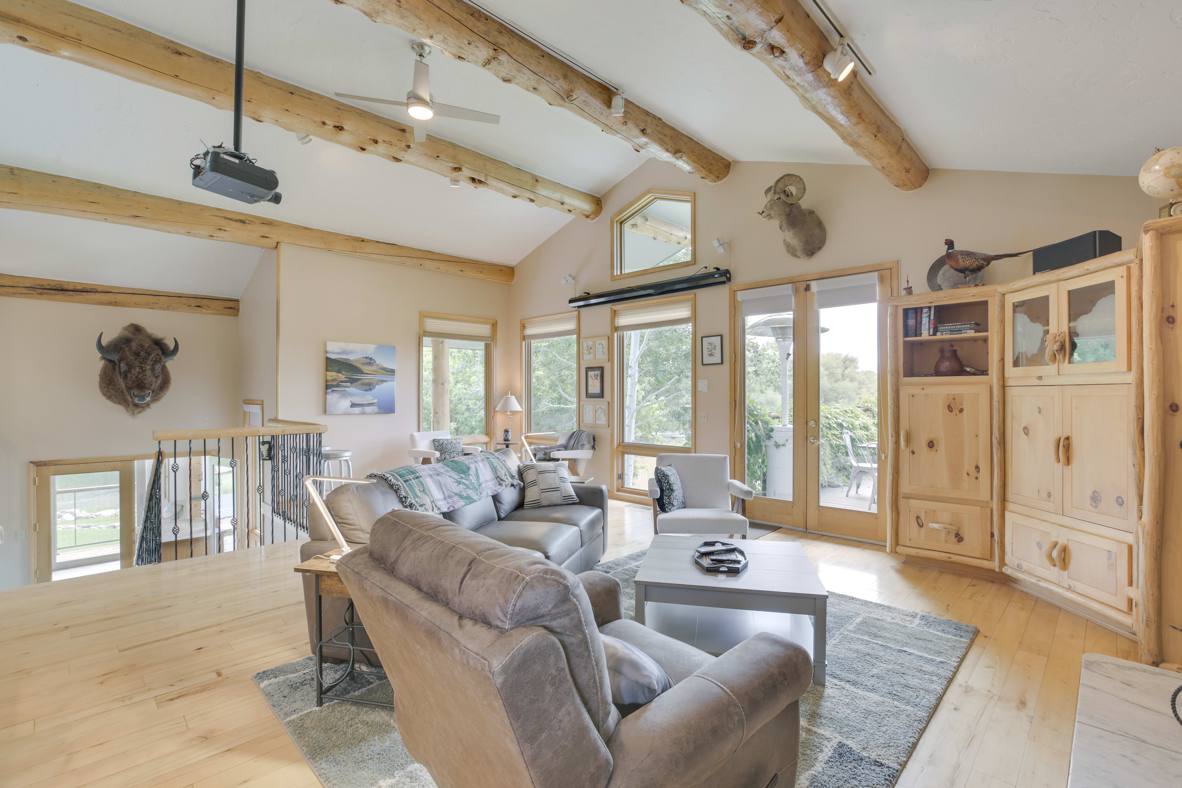 Living Room | Fireplace | Deck Access