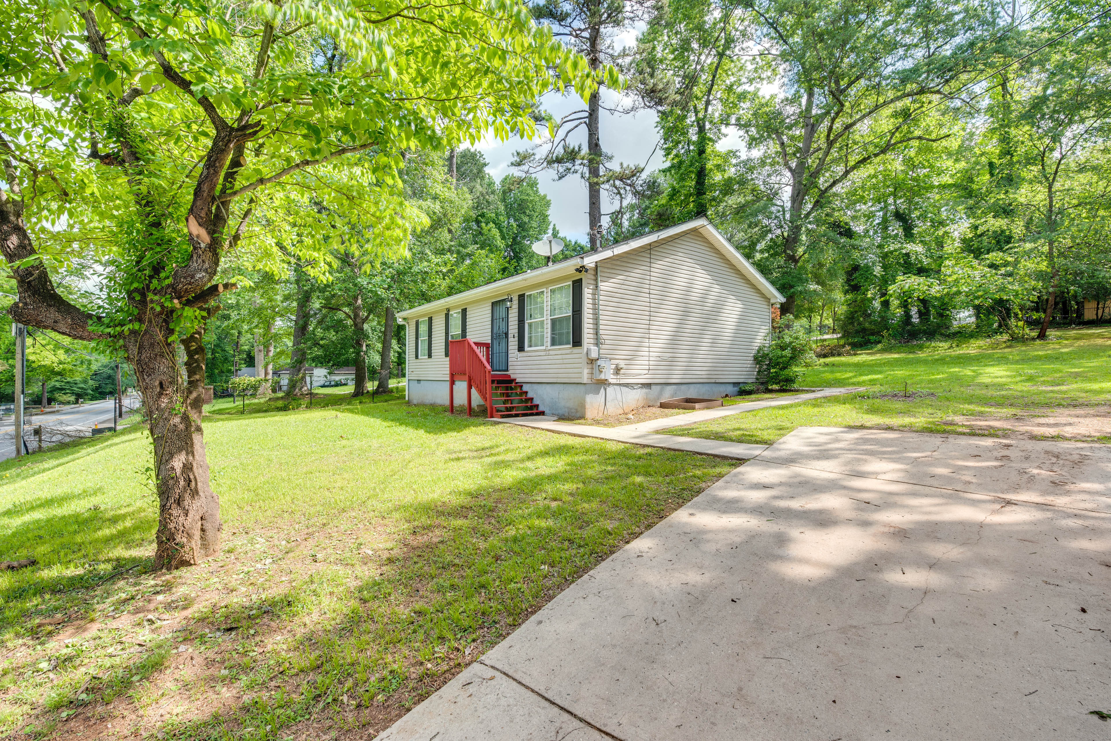 Front Exterior | Driveway Parking (3 Vehicles)