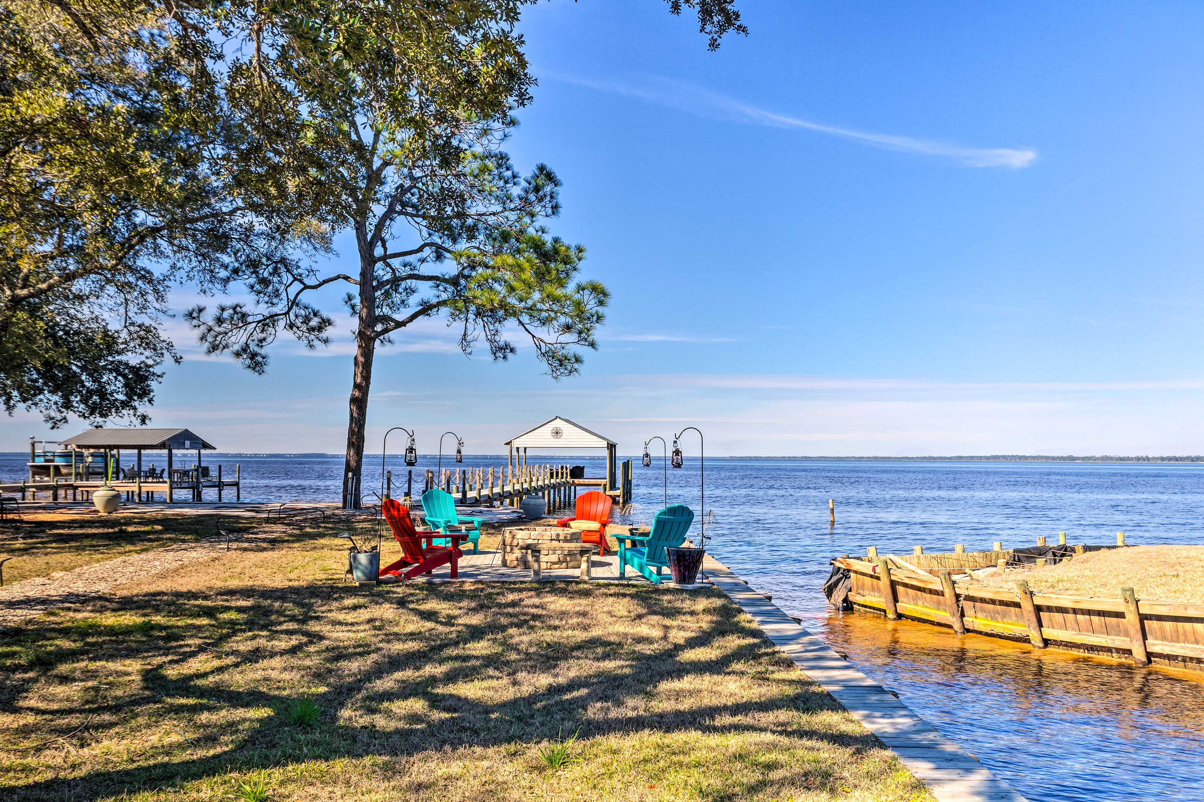 On-Site Dock & Fire Pit