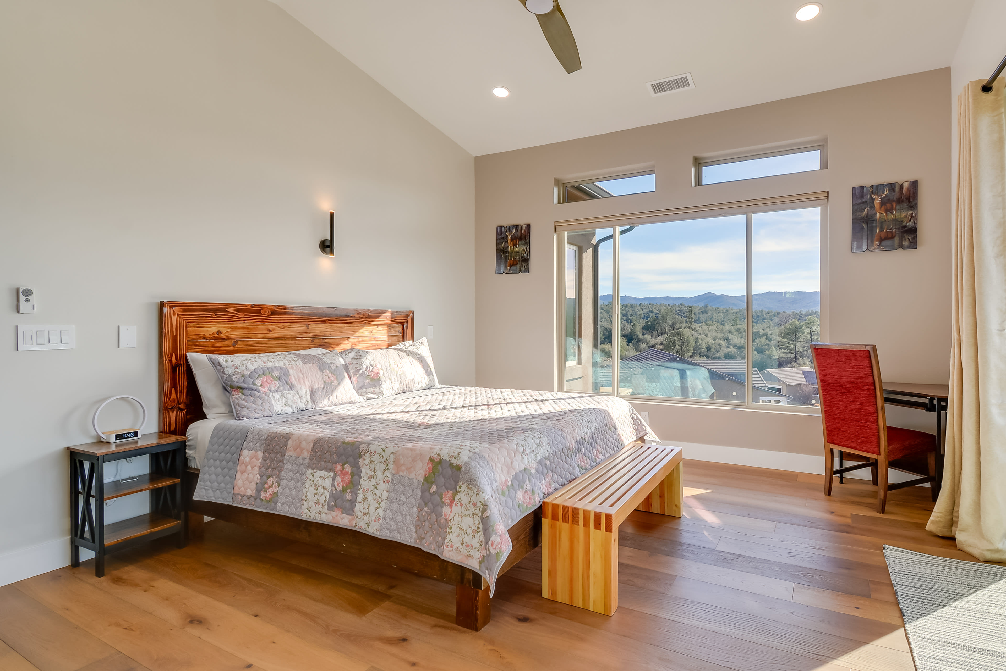 Bedroom 1 | King Bed | Linens & Towels | Desk | En-Suite Bathroom