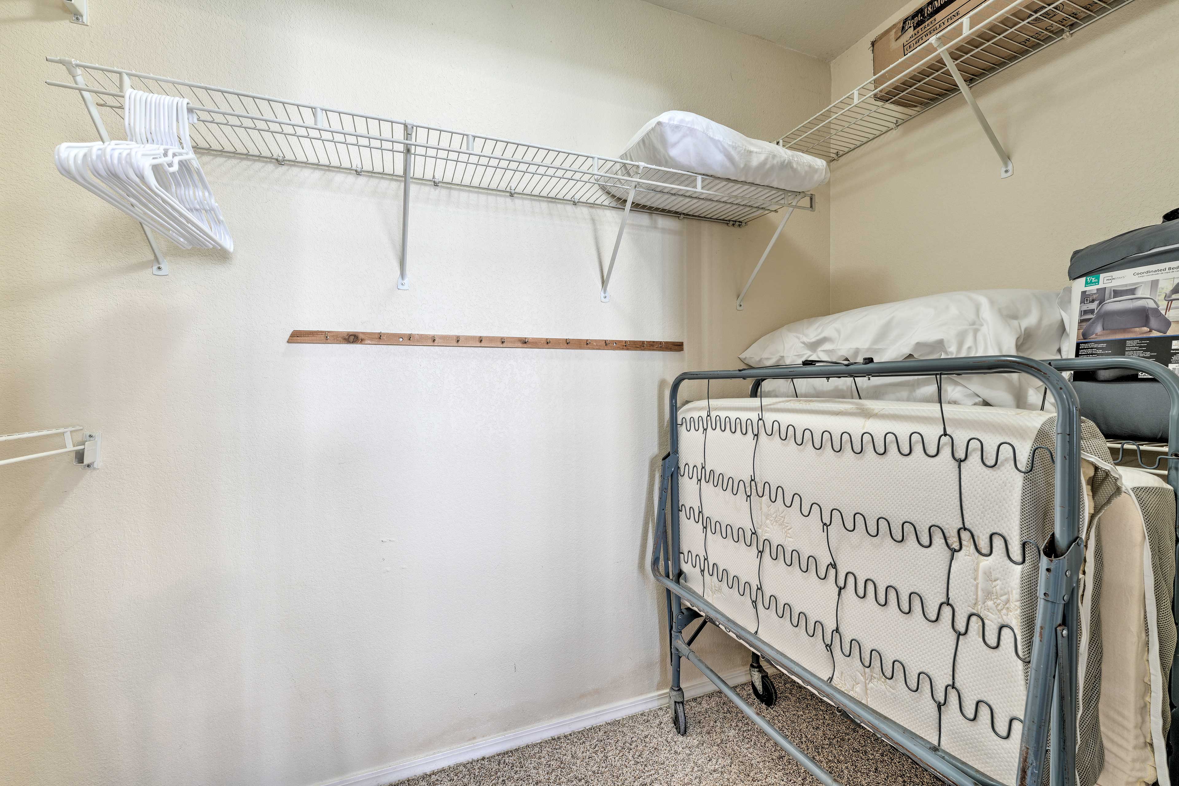 Walk-In Closet | Twin Cot Available