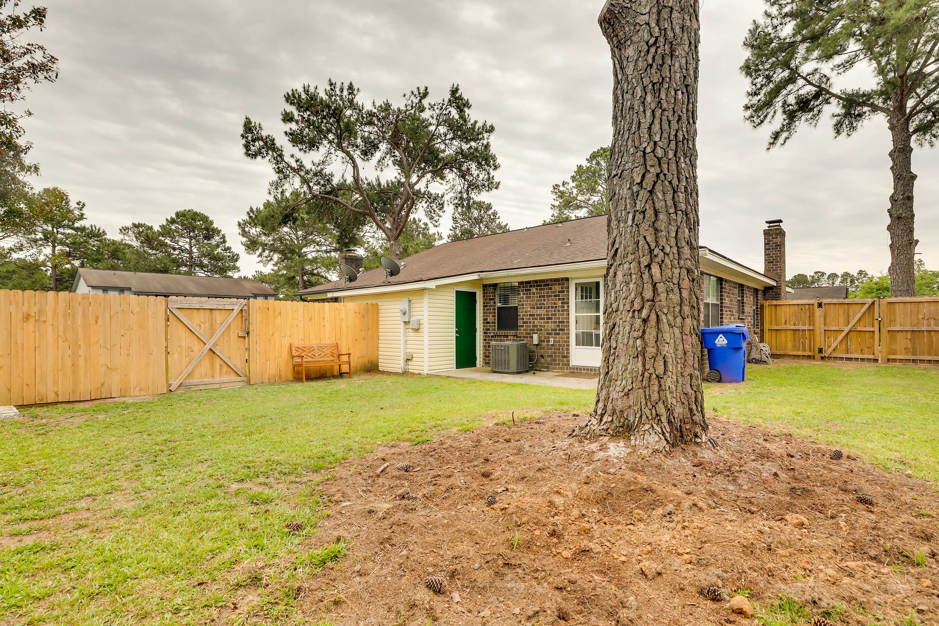 Private Fenced Backyard