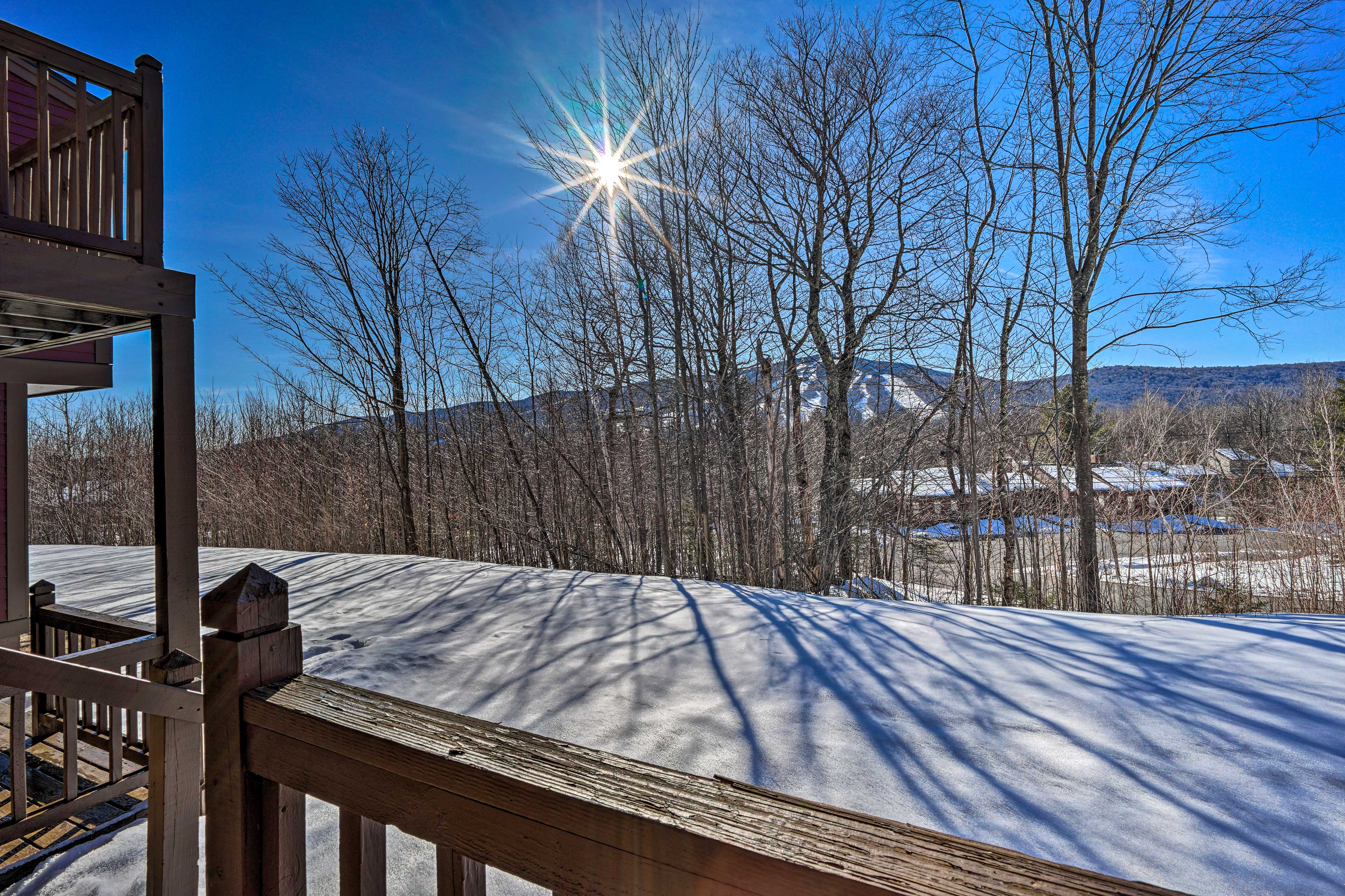 Furnished Deck | Mount Snow View