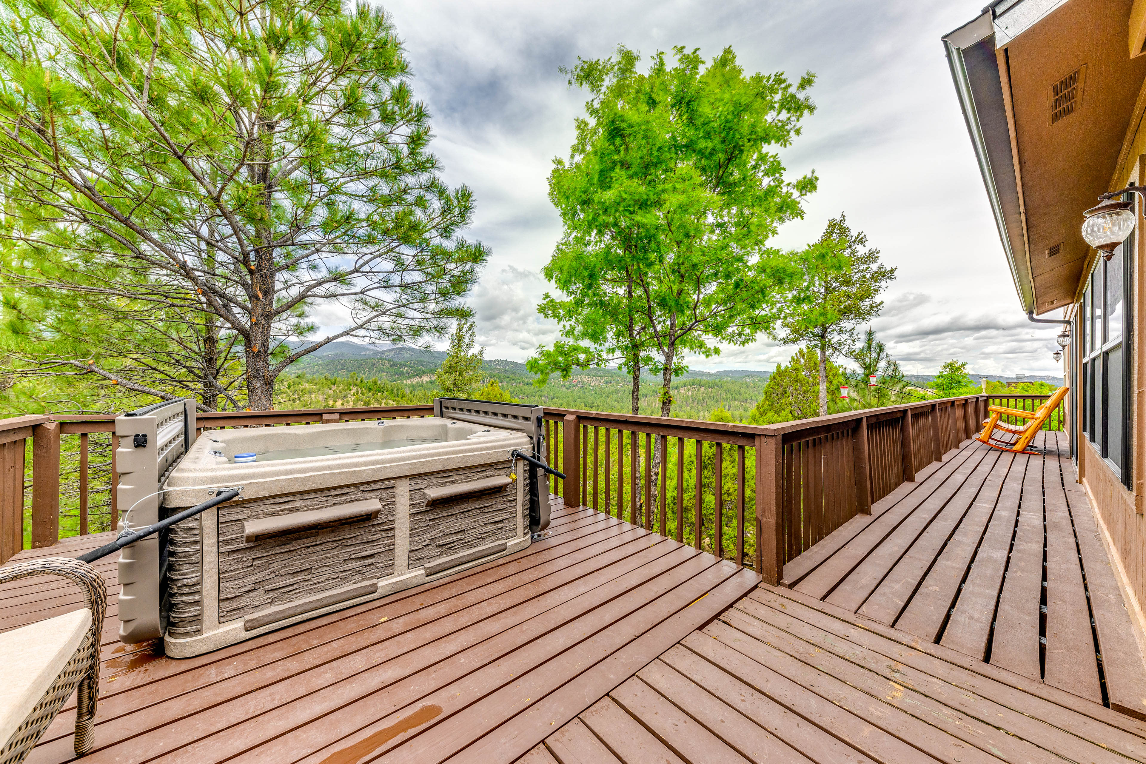 Deck | Private Hot Tub | Mountain Views