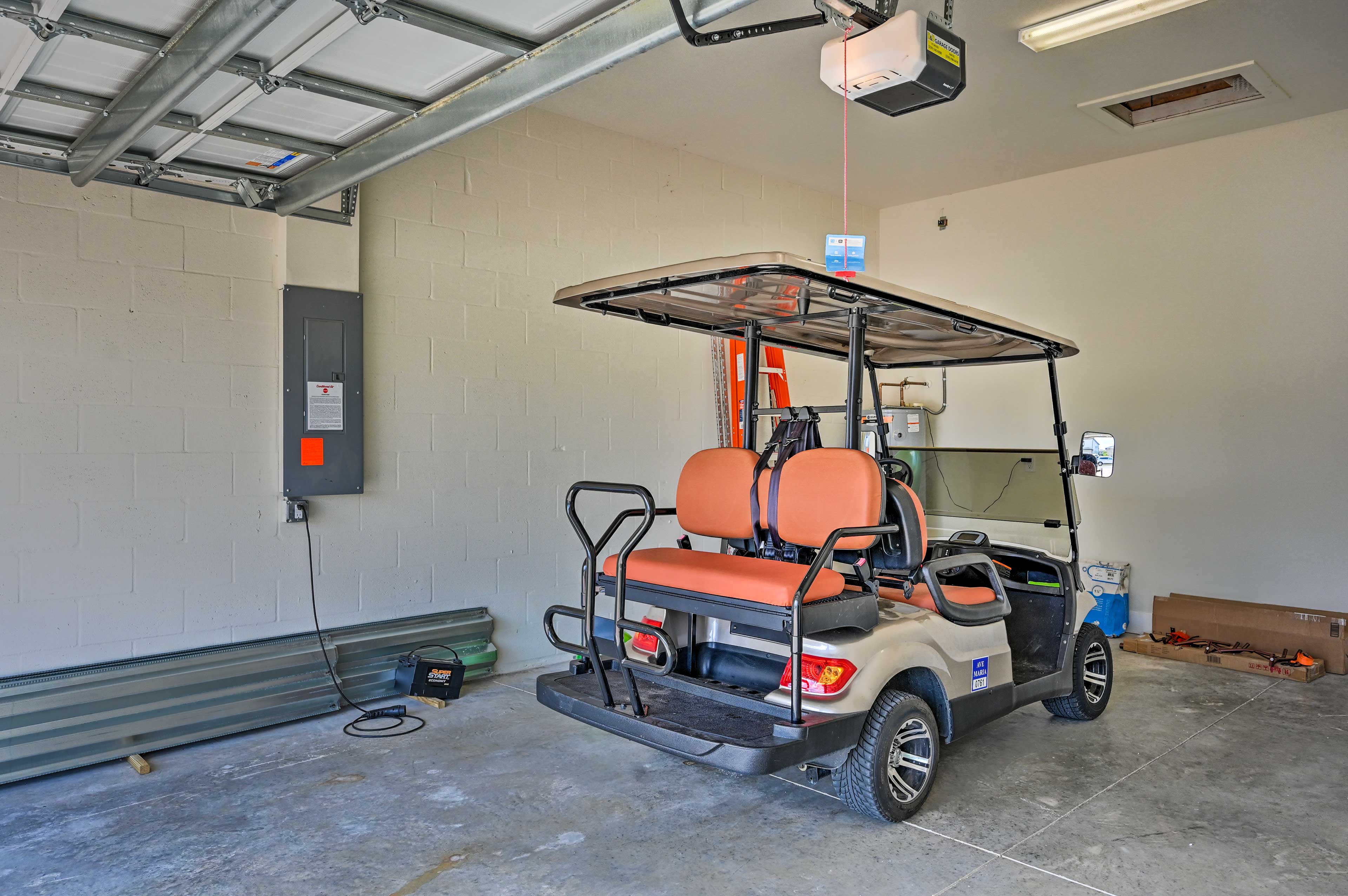 Garage | Golf Cart Available Upon Request