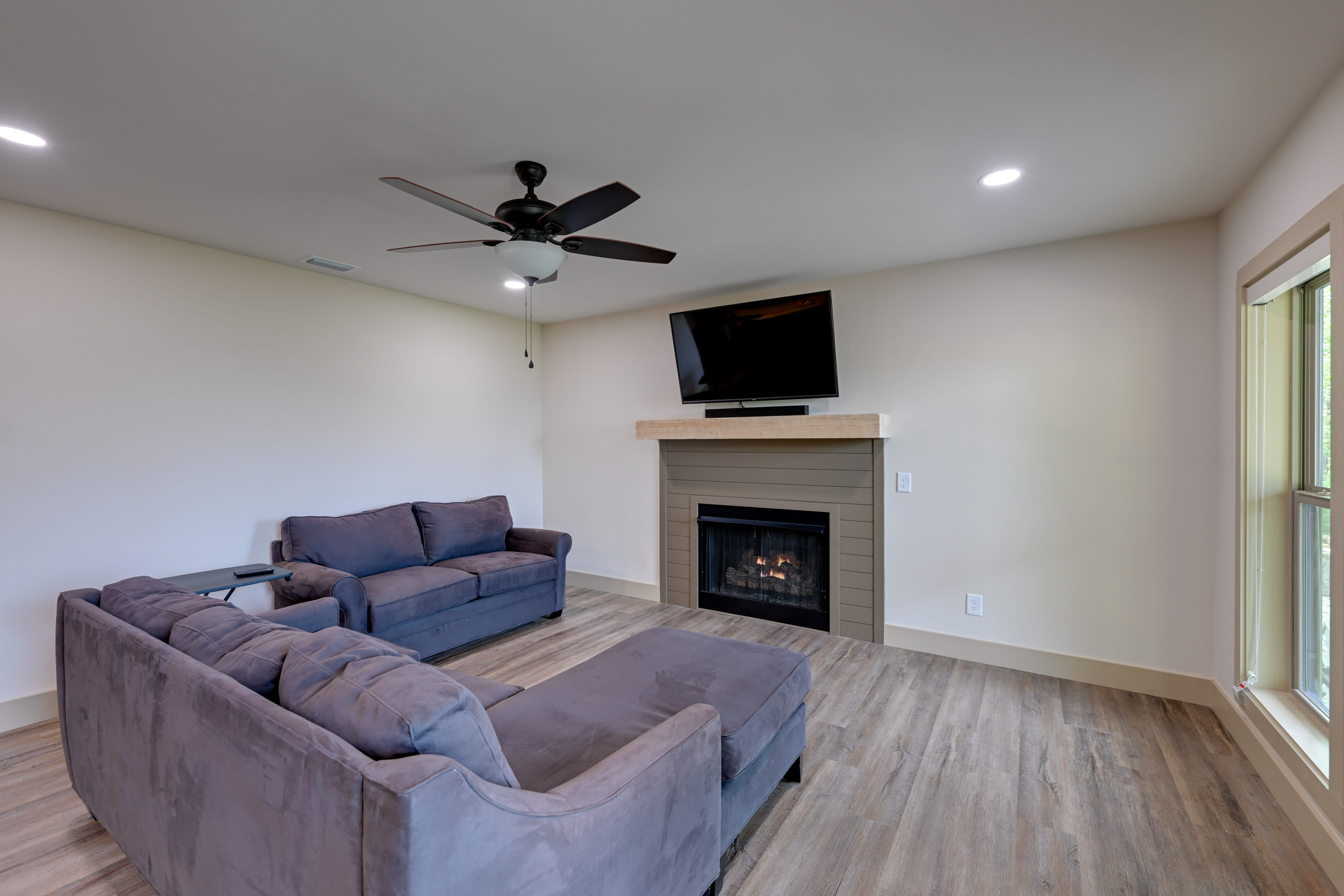 Game Room | Ground Floor | Fireplace | Smart TV w/ Cable | Queen Sleeper Sofa