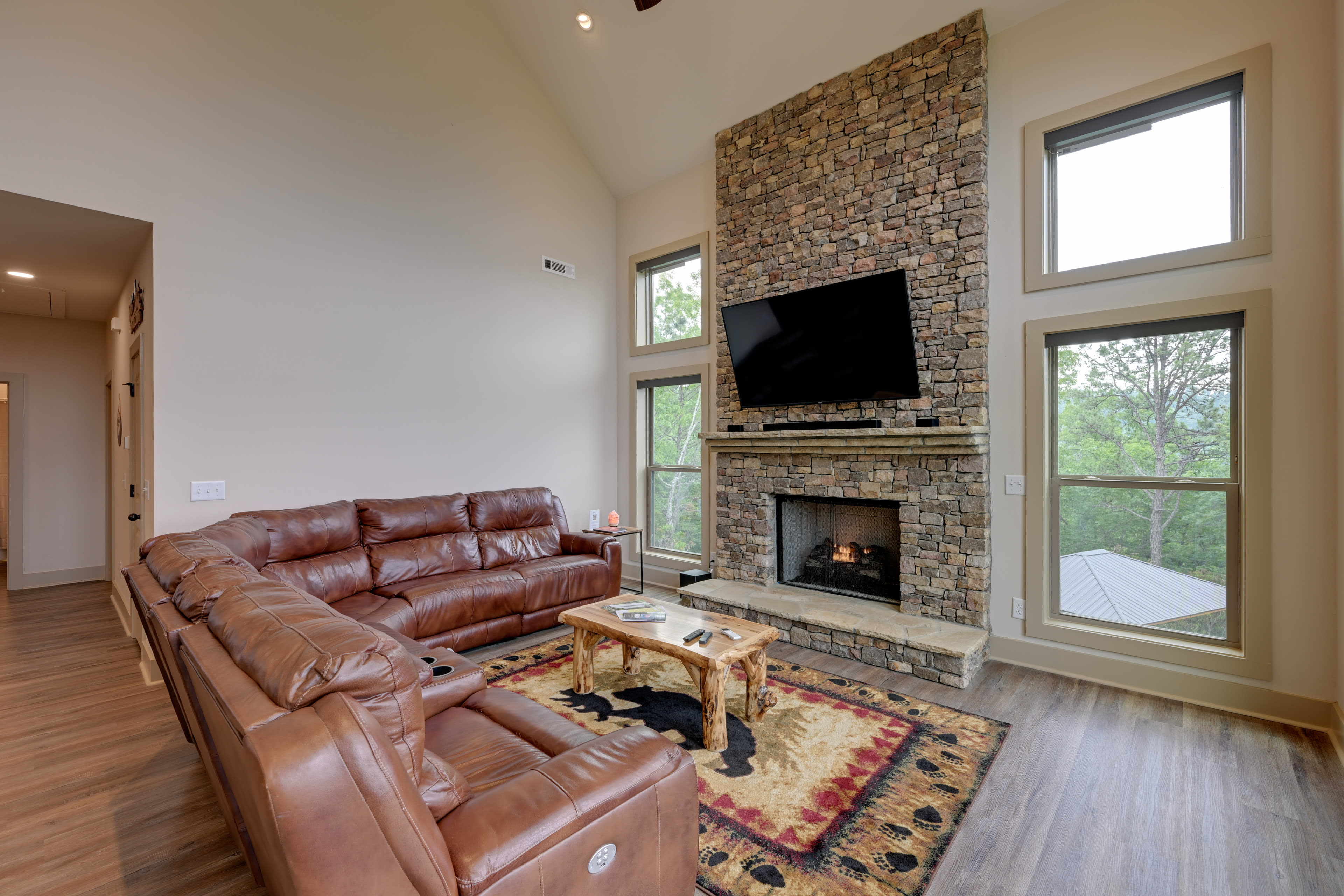 Living Room | 1st Floor | Fireplace | Smart TV w/ Cable