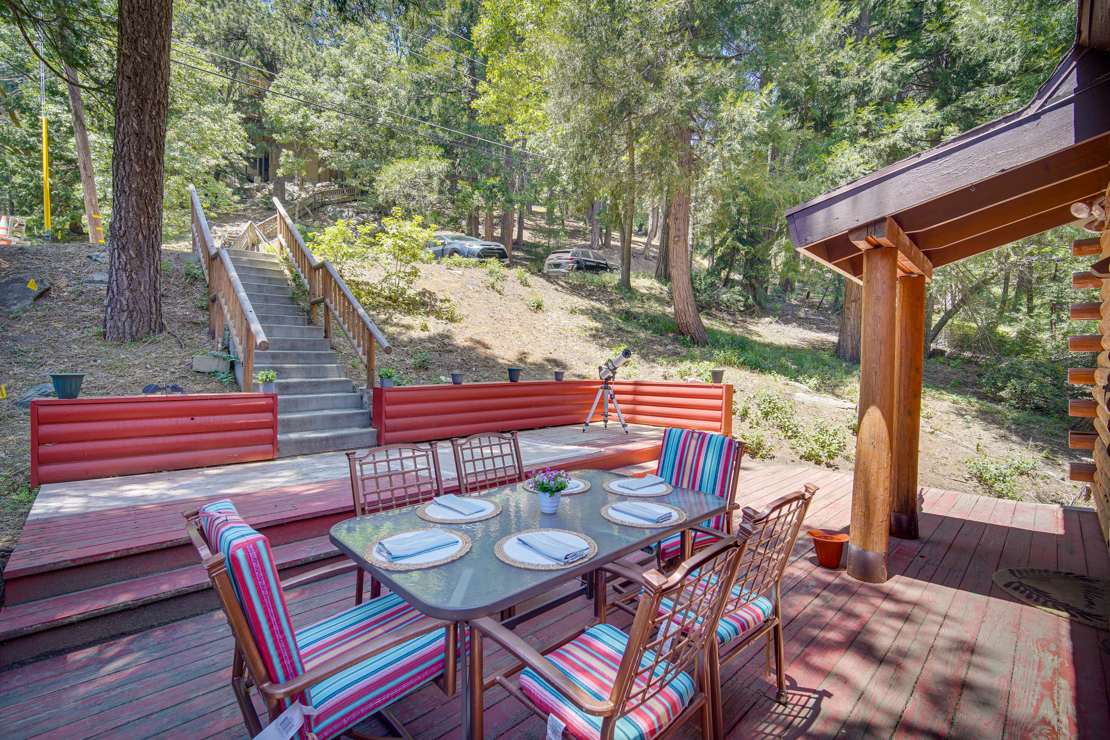 Private Deck | Dining Area | Telescope