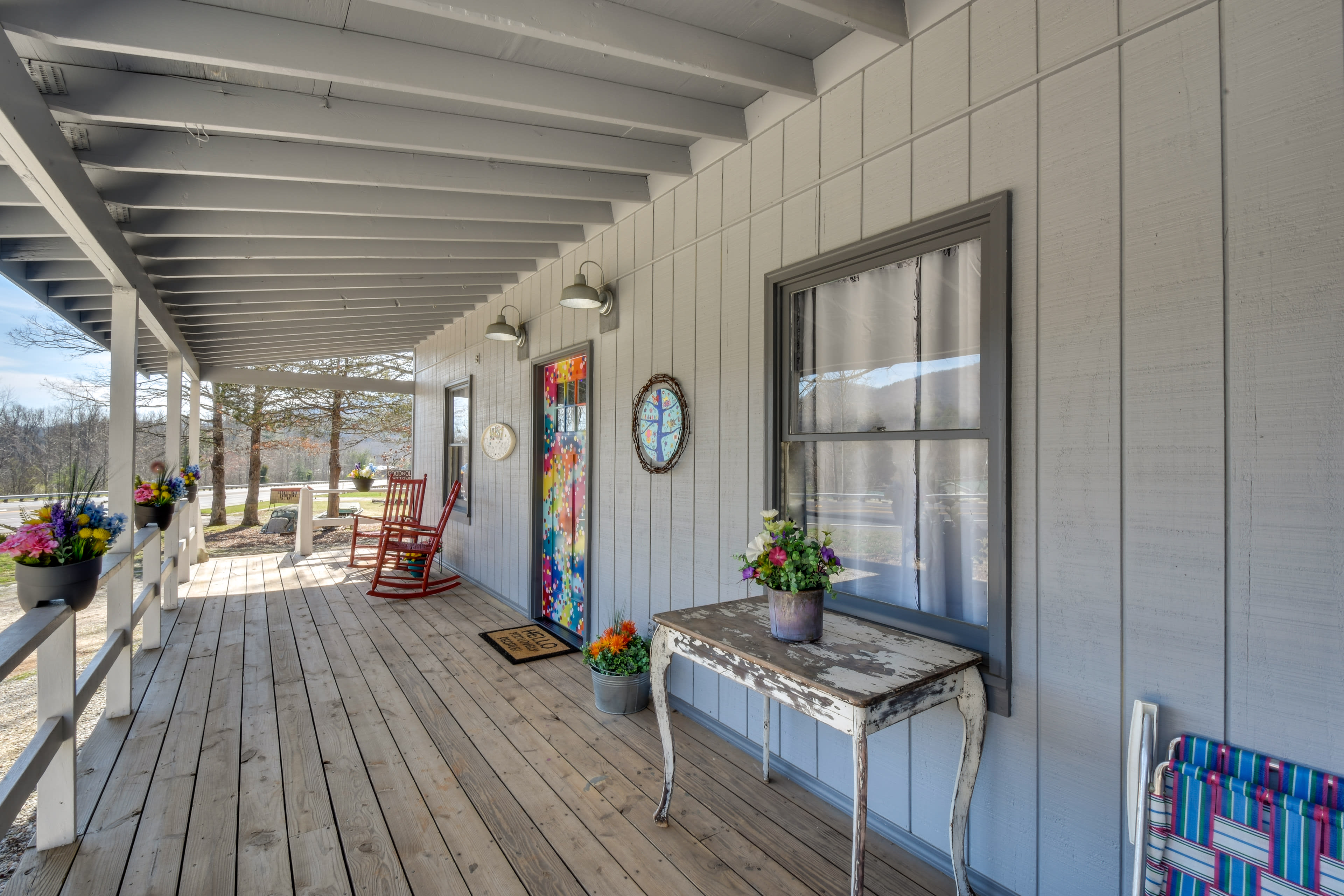 Covered Front Porch | Rocking Chairs | Gas Grill | Mountain Views