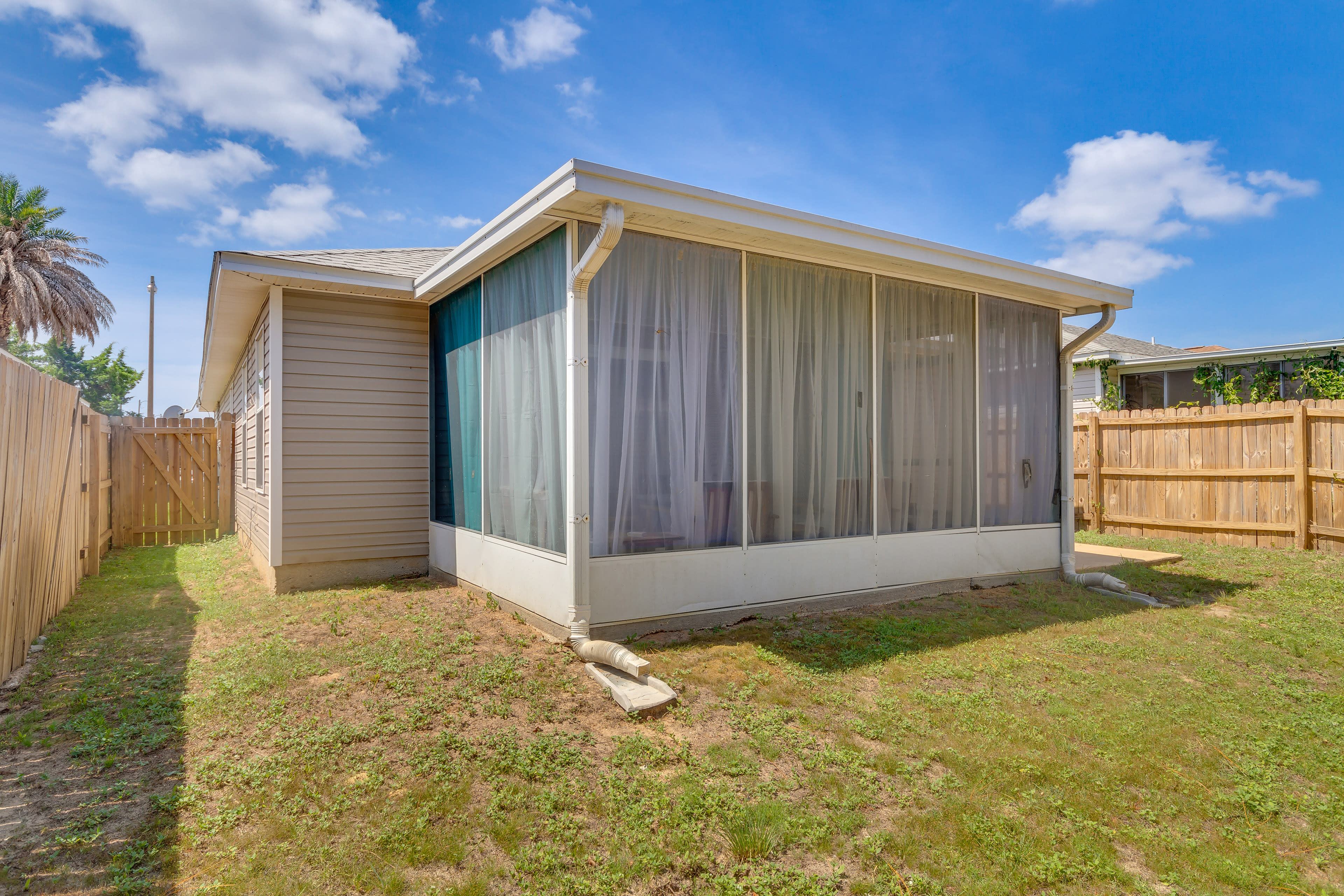 Fenced Backyard