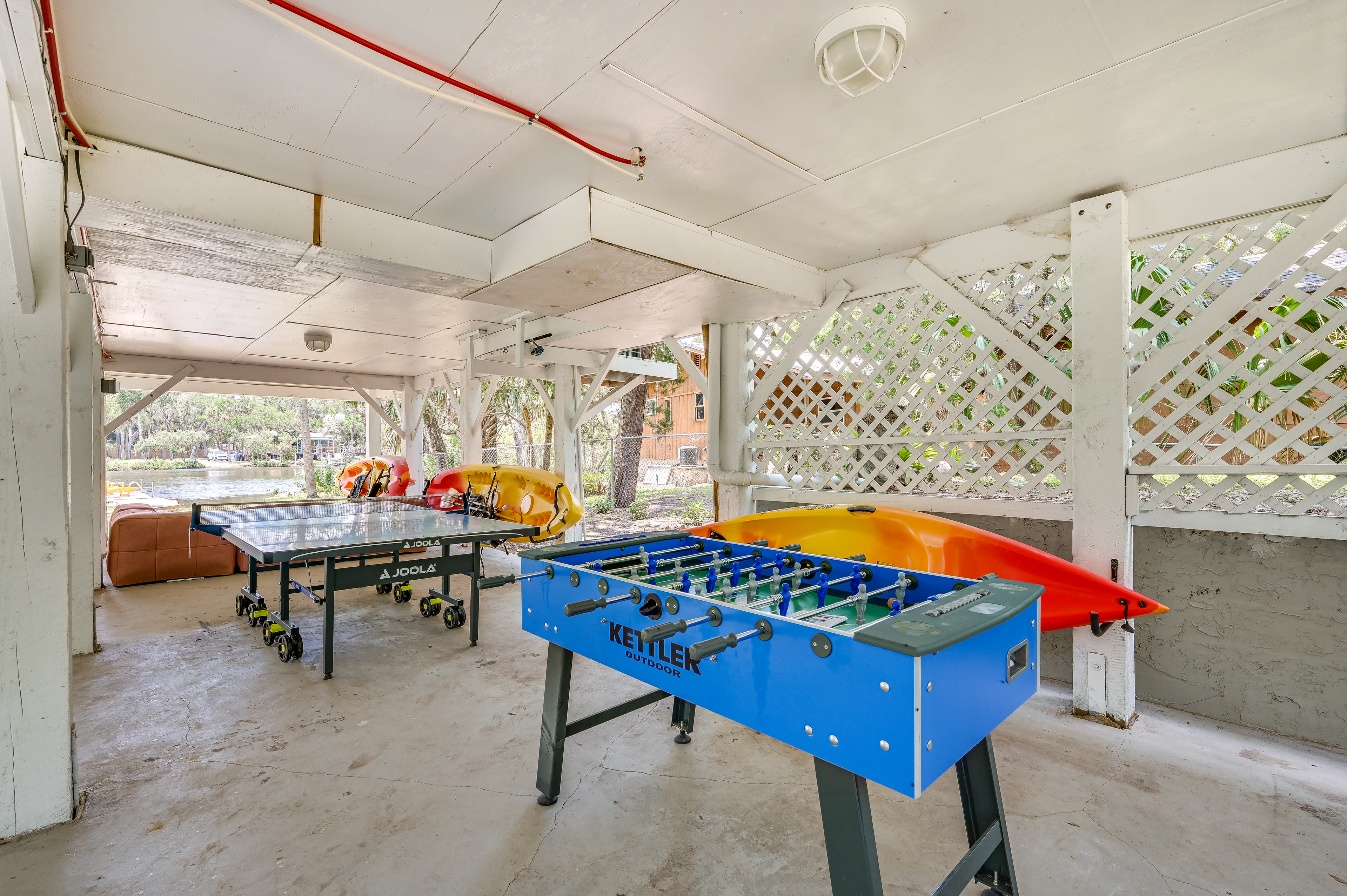 Covered Patio | Ping Pong Table | Foosball Table | Lounge Seating