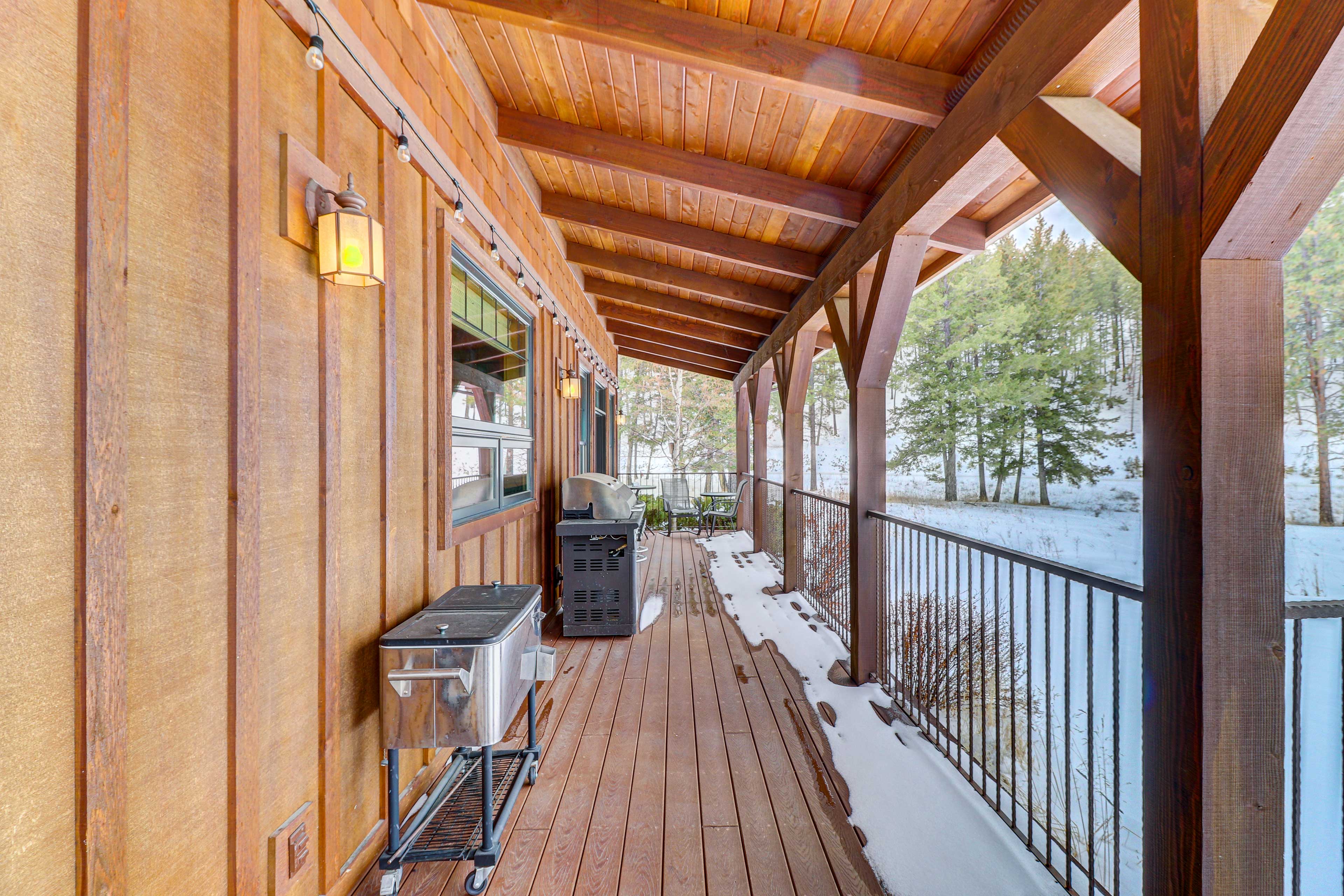 Wraparound Deck | Gas Grill | Dining Area