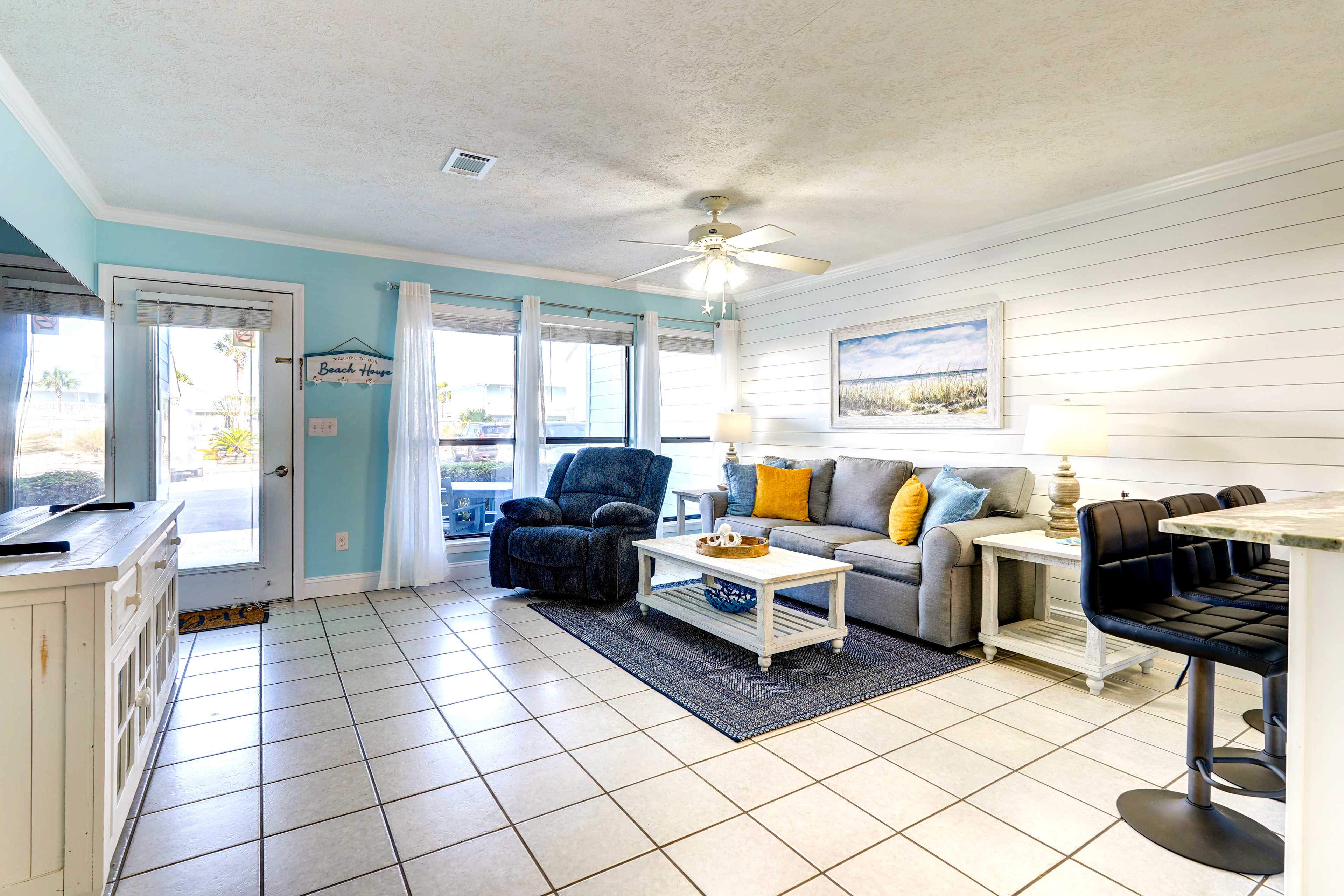 Living Room | Queen Sleeper Sofa | Main Floor | Central Air Conditioning