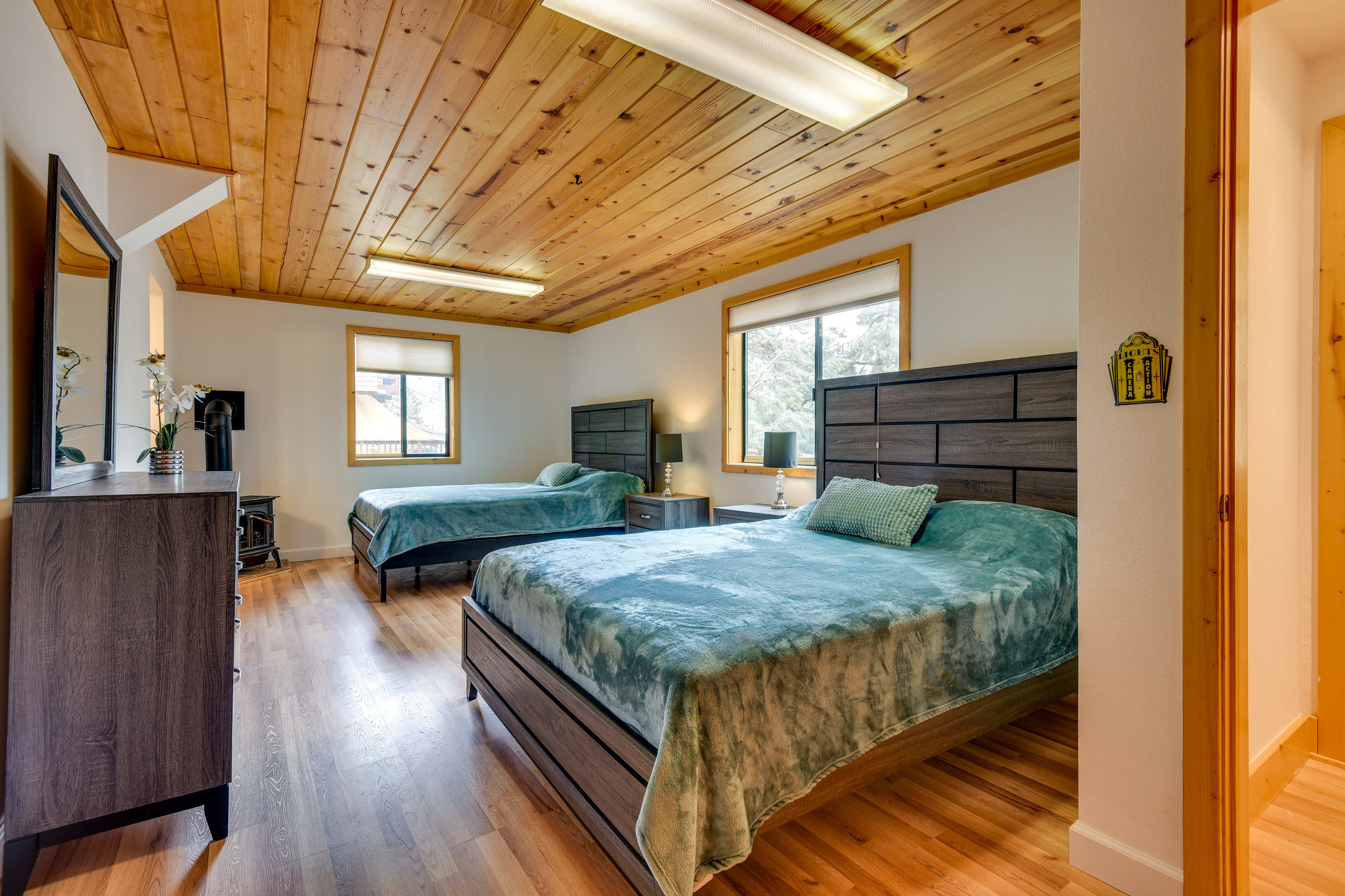 Bedroom 3 | 2 Queen Beds | Basement | En-Suite | Wood-Burning Stove