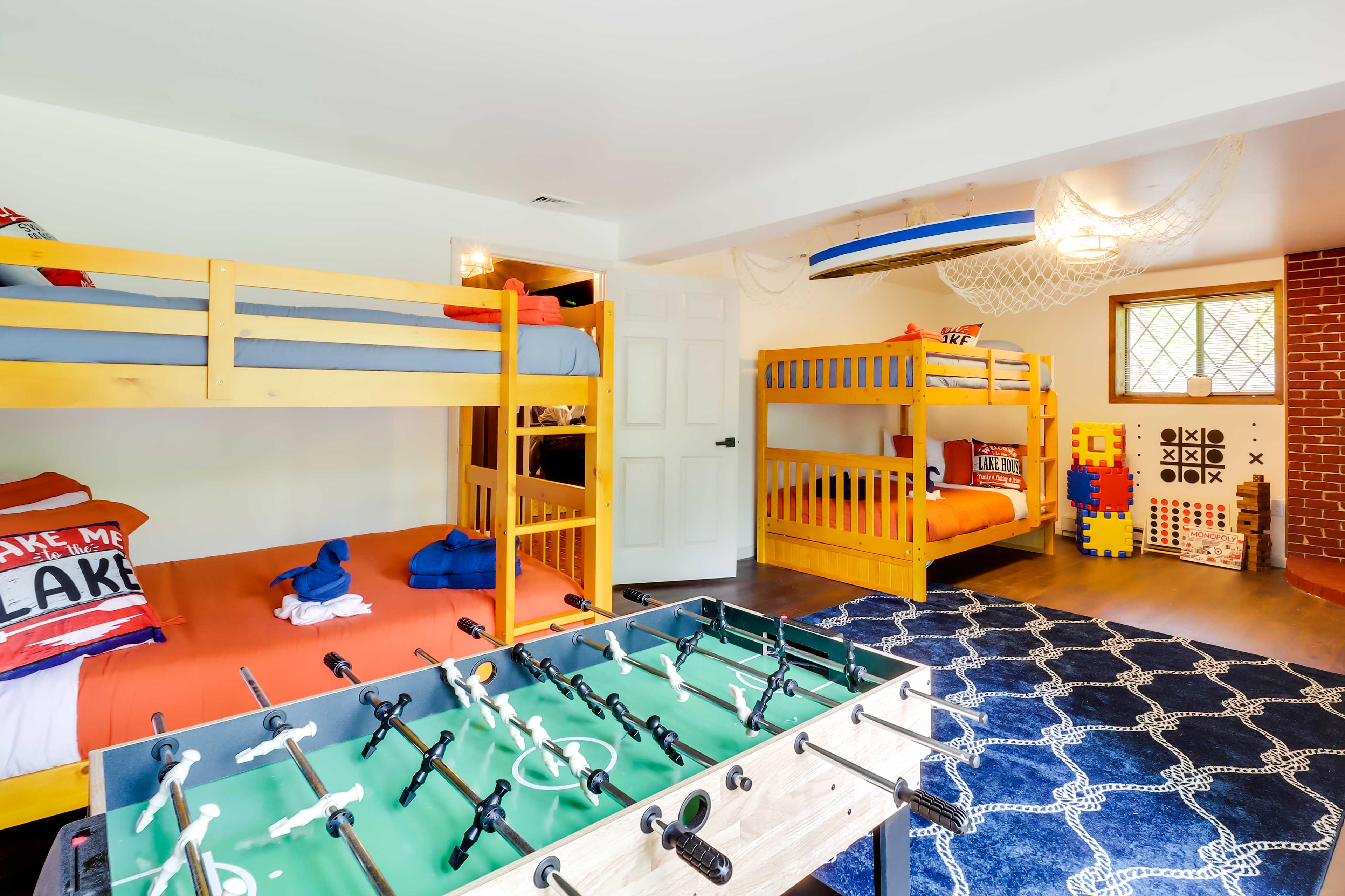 Bedroom 5 | 2 Full Bunk Beds | Smart TV | Additional Sleeping | Crib