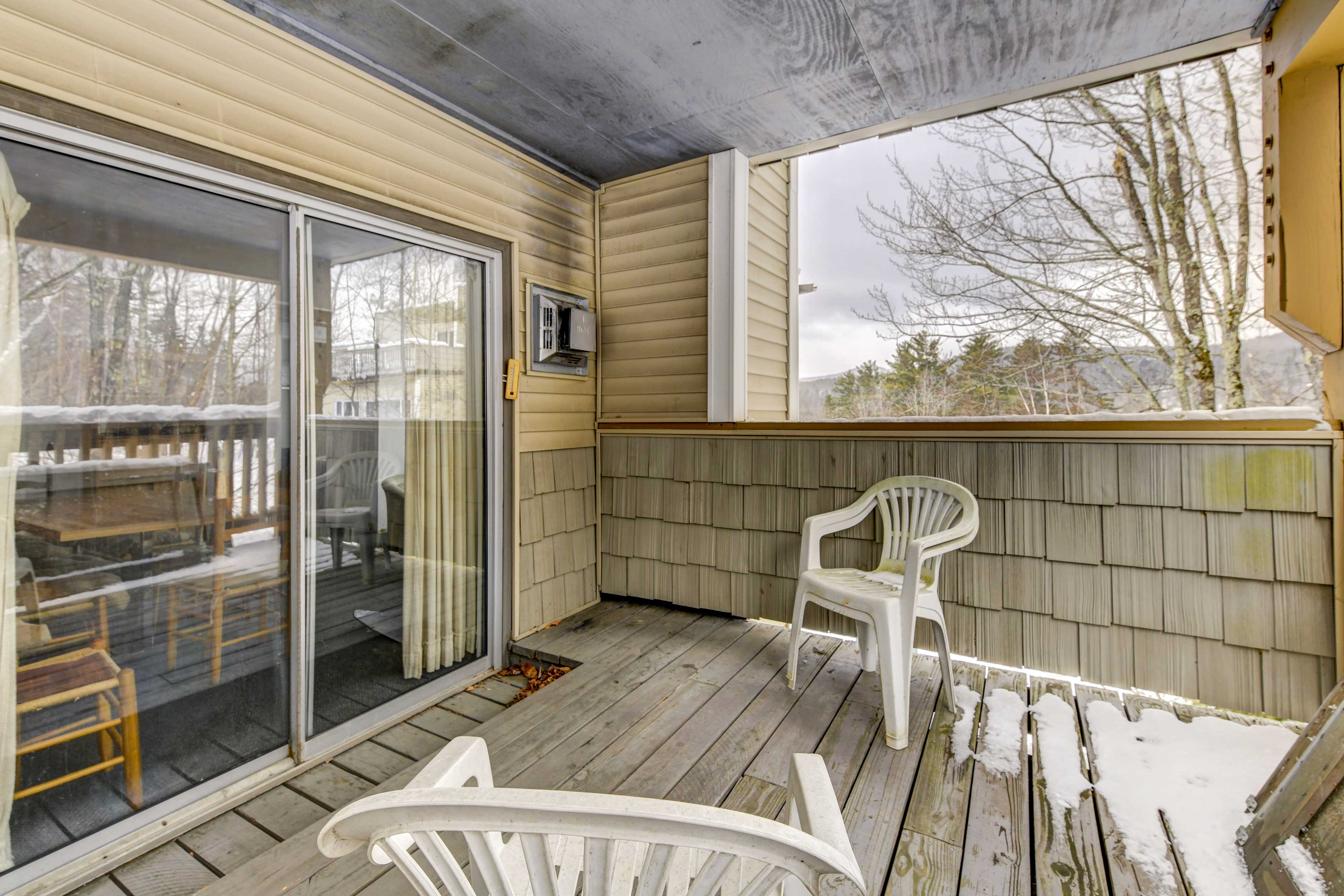 Private Covered Balcony | Mountain Views