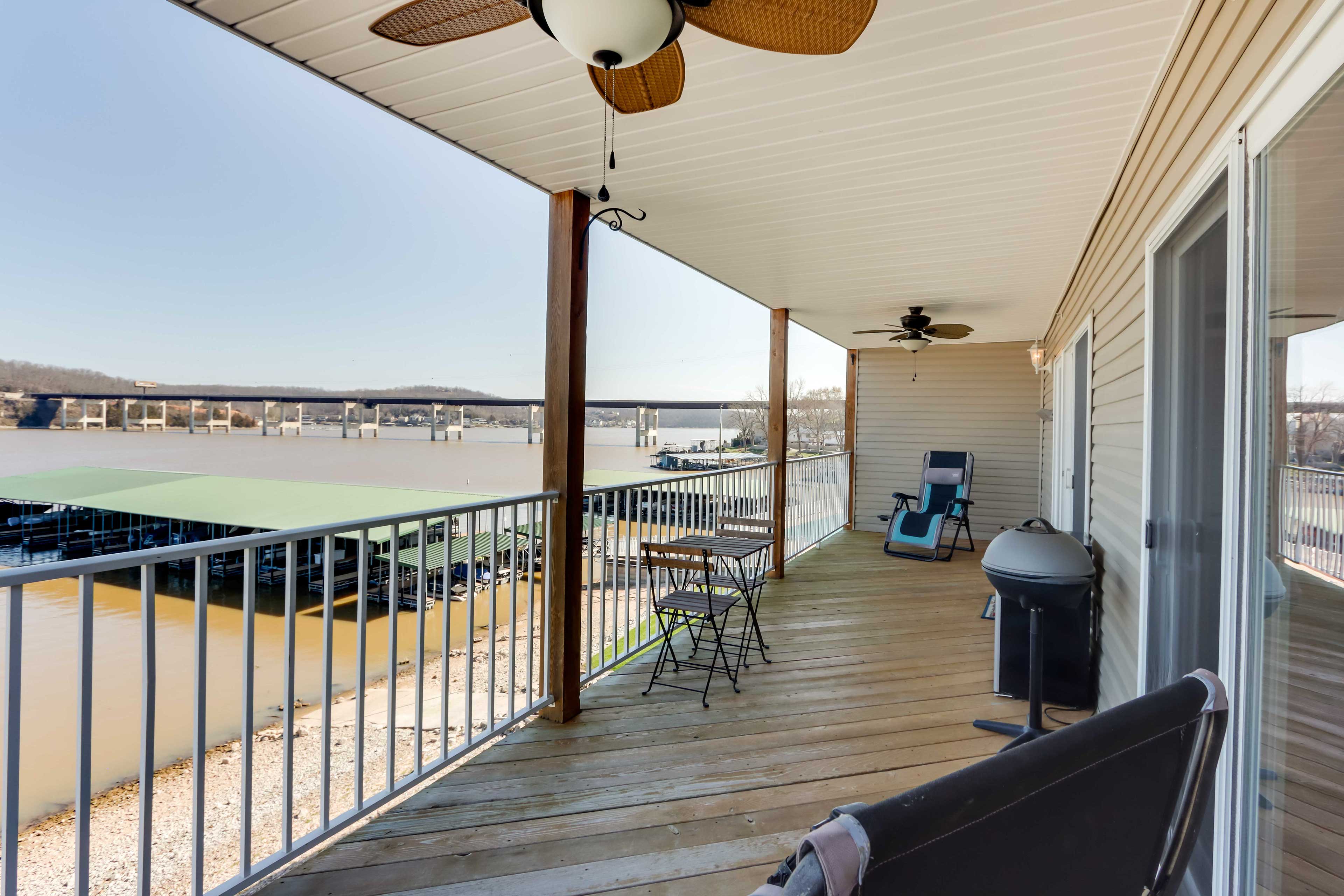 Camdenton Vacation Rental | 3BR | 2BA | Steps Required for Access | 1,450 Sq Ft