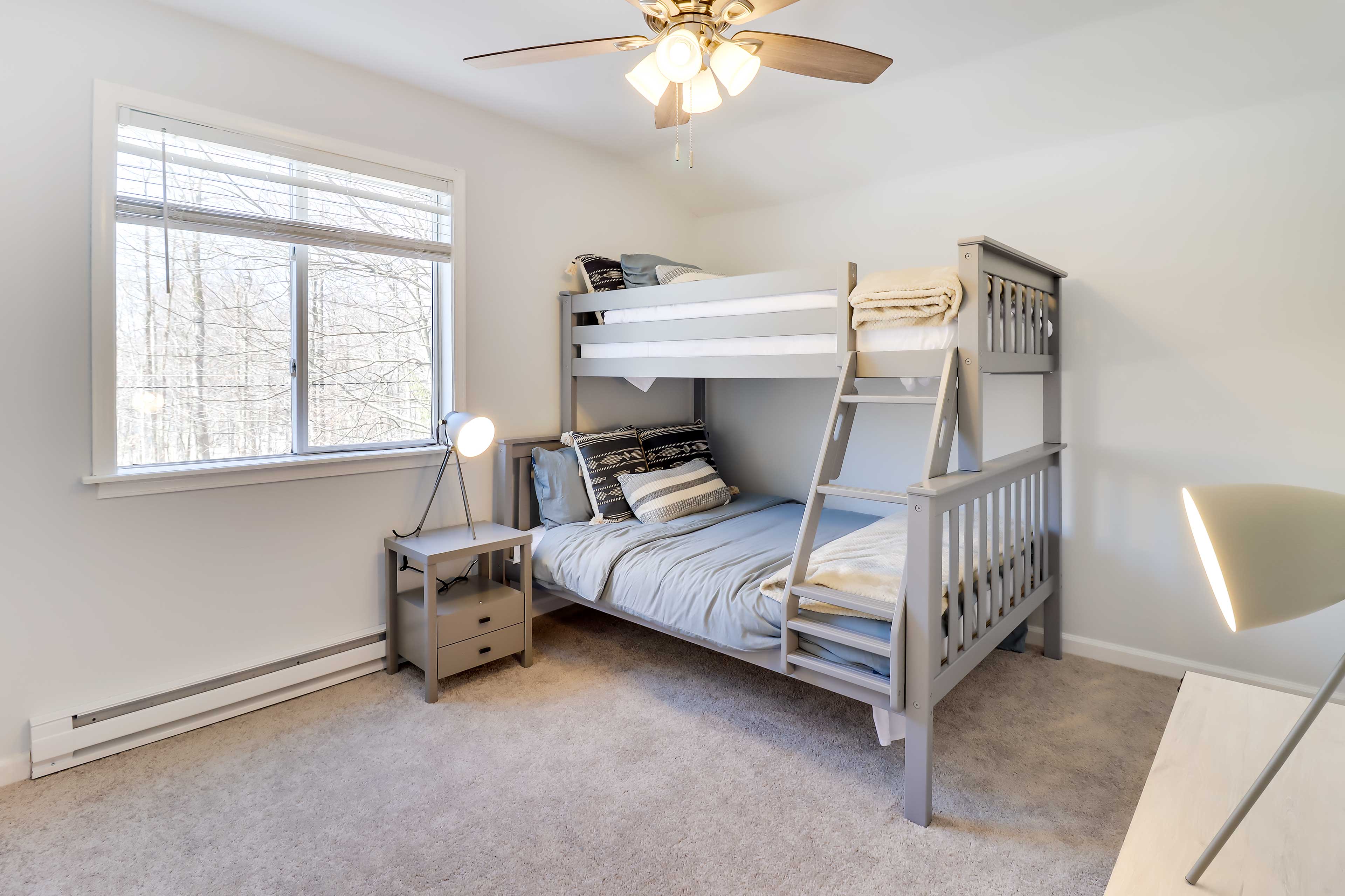 Bedroom 1 | Twin/Full Bunk Bed | 2nd Floor | Linens Provided