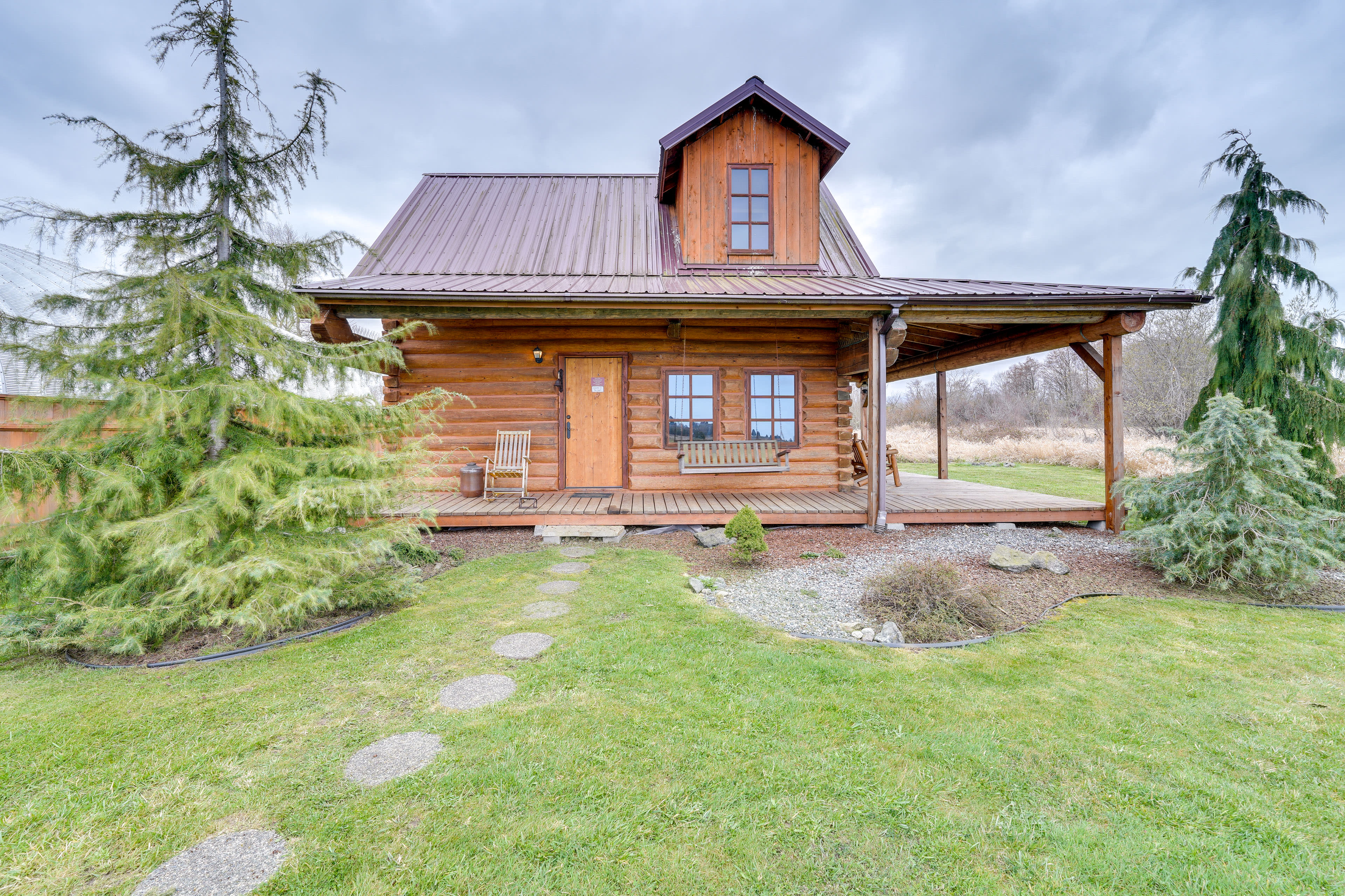 Cabin Exterior | Dog Friendly w/ Fee | 2 Stories