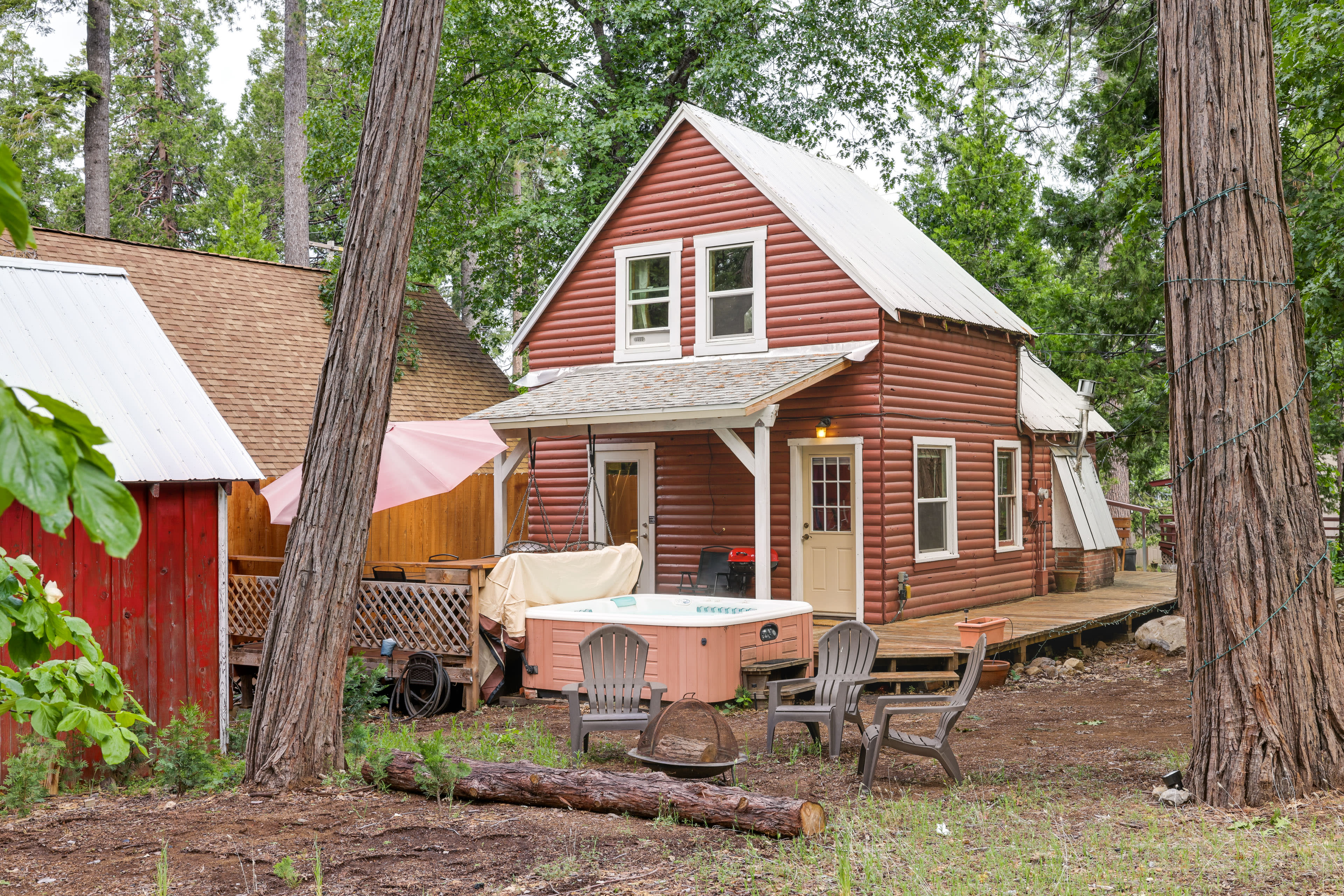 Cabin Exterior | Pets Welcome w/ Fee | Hot Tub No Longer Available