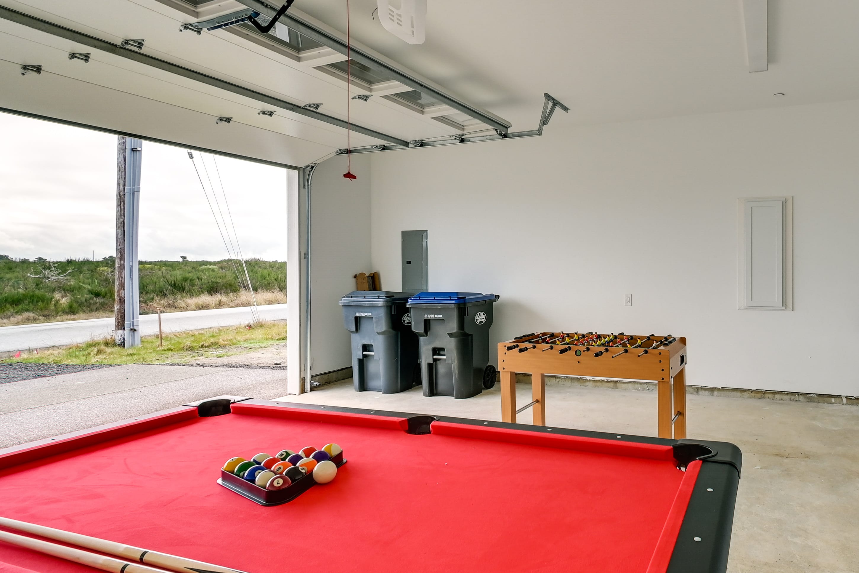 Garage Game Room | Pool Table | Foosball | Air Hockey