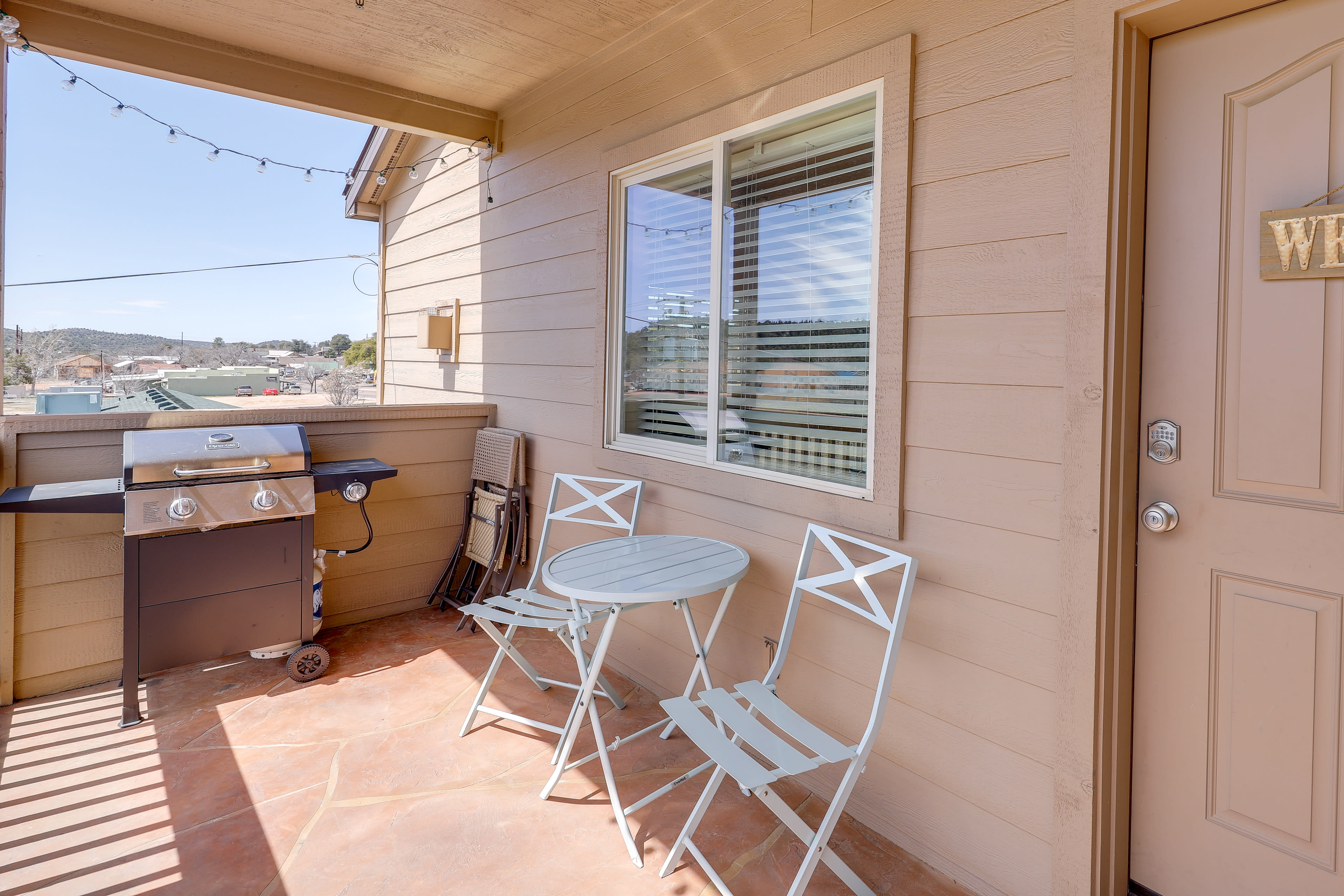 Balcony | Gas Grill | Bistro Seating