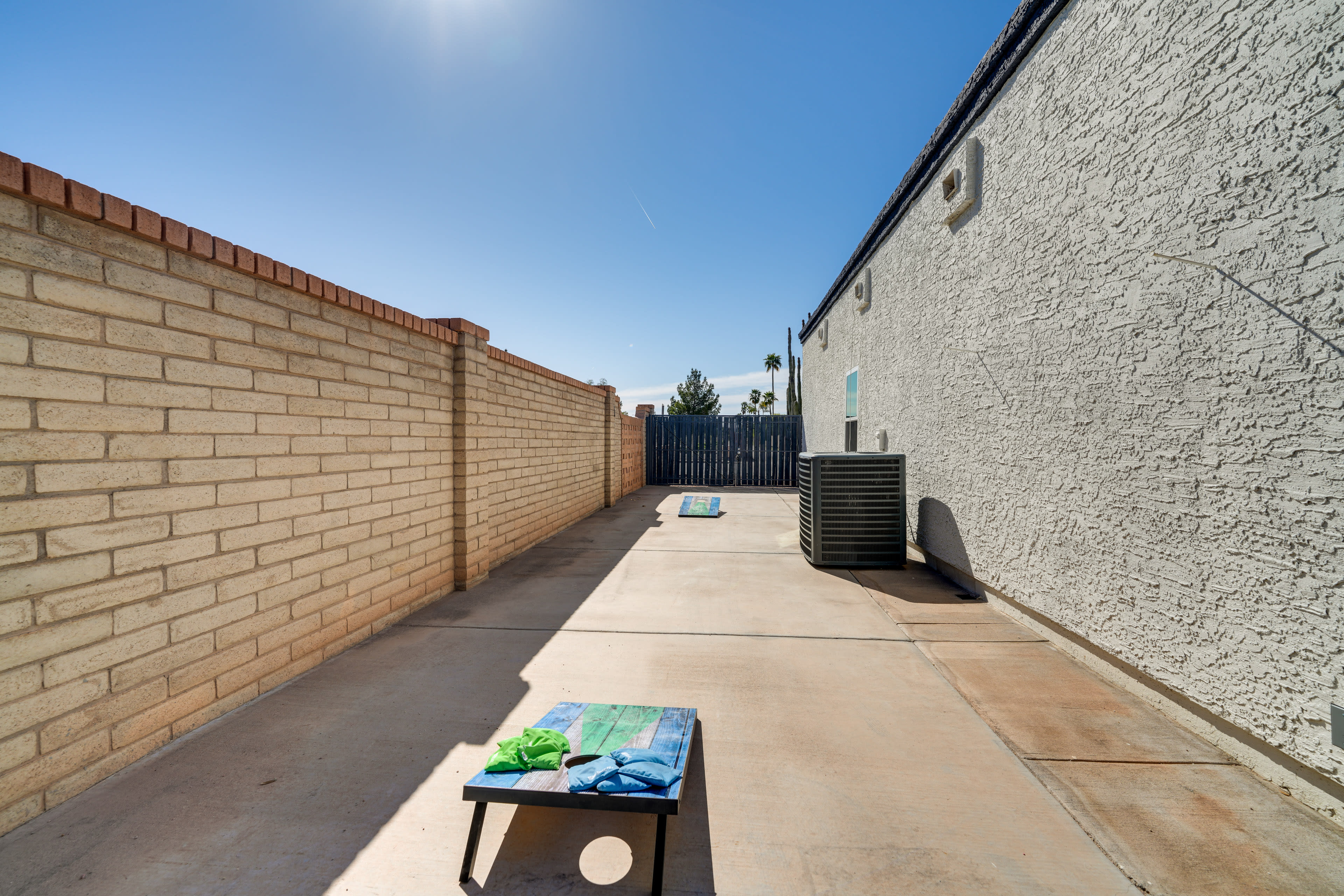 Side Patio | Cornhole