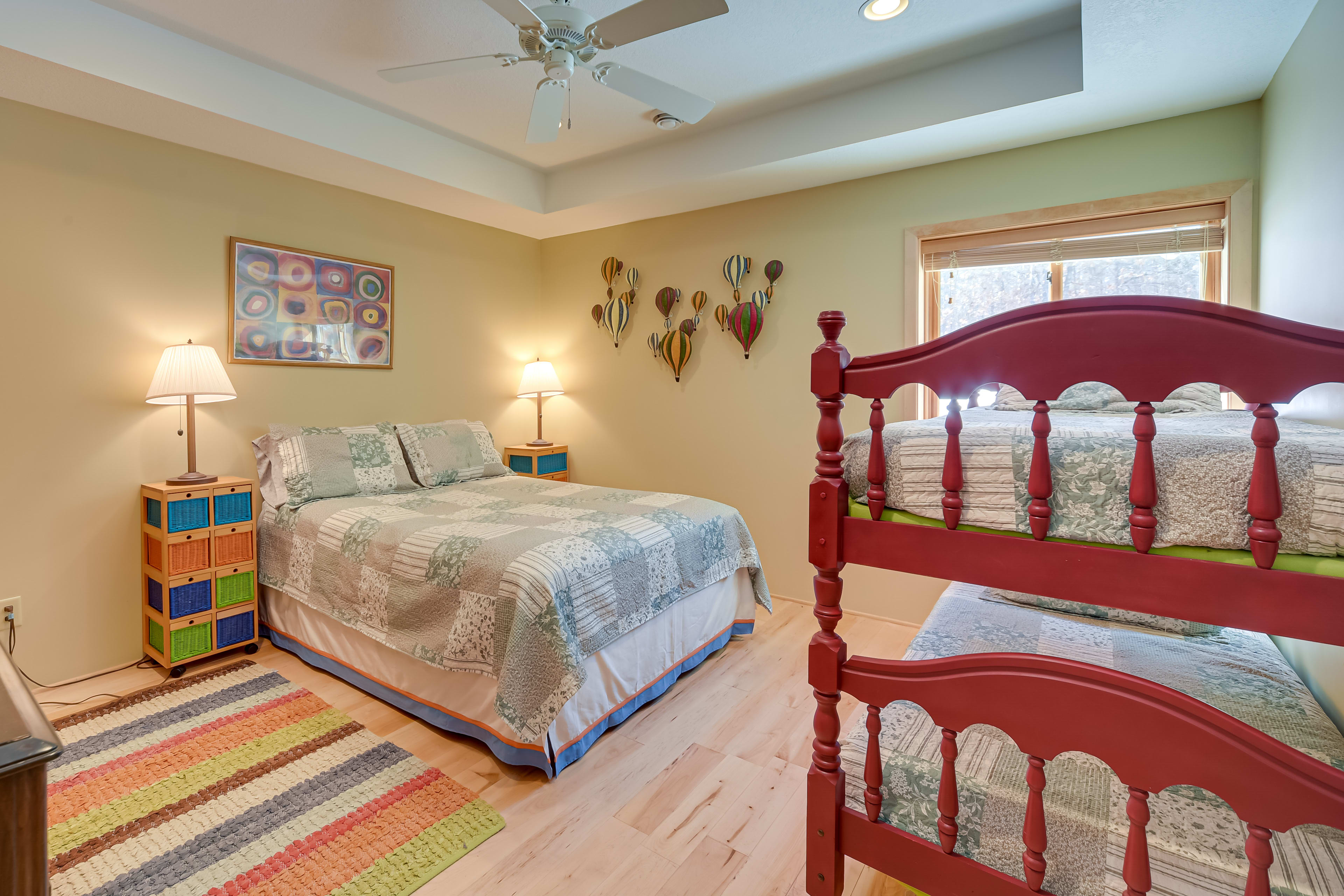 Bedroom 4 | Queen Bed | Twin Bunk Bed